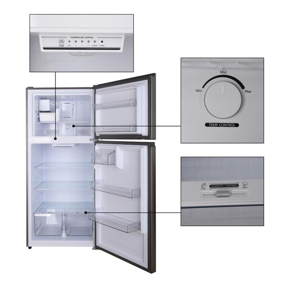 Equator TMRI210S Conserv 33 inch Freestanding Apartment Refrigerator with 21 cu. ft. Capacity, Adjustable Feet, Interior Light, Fingerprint Resistant, in Stainless Steel