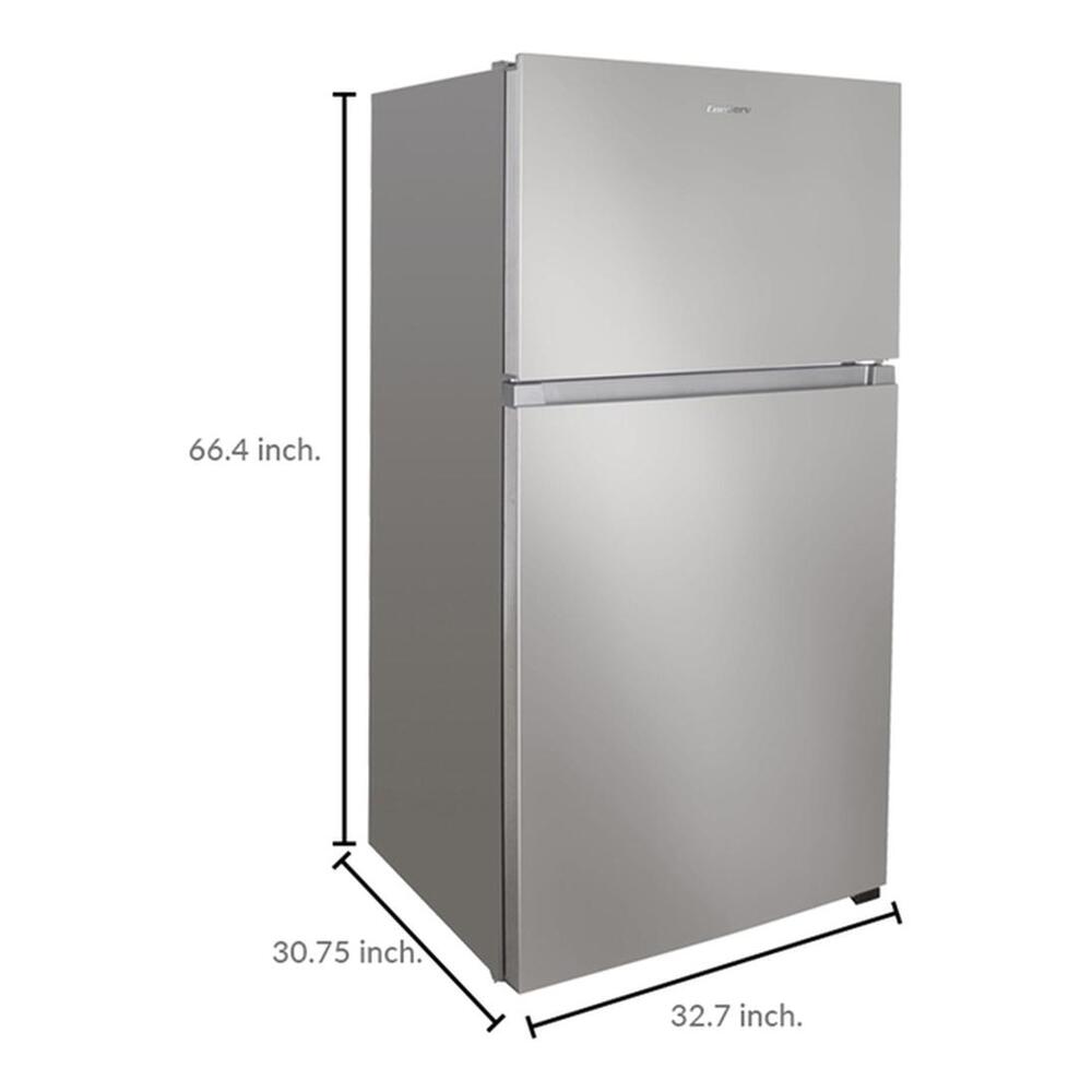 Equator TMRI210S Conserv 33 inch Freestanding Apartment Refrigerator with 21 cu. ft. Capacity, Adjustable Feet, Interior Light, Fingerprint Resistant, in Stainless Steel