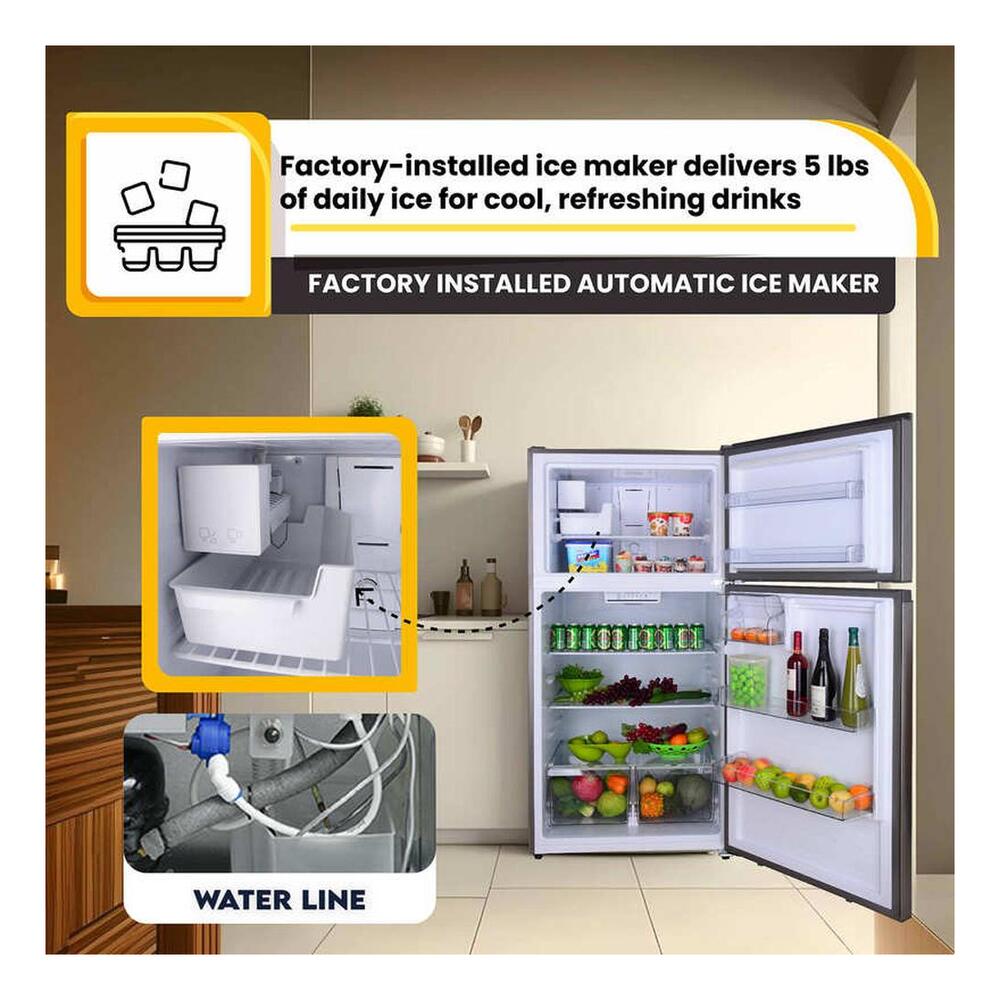 Equator TMRI210S Conserv 33 inch Freestanding Apartment Refrigerator with 21 cu. ft. Capacity, Adjustable Feet, Interior Light, Fingerprint Resistant, in Stainless Steel