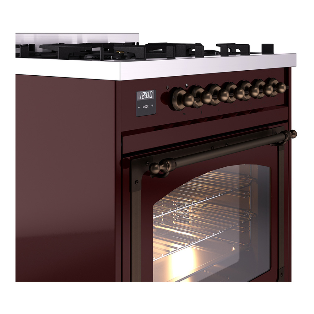 ILVE_UN30NMPBUBLP_Nostalgie_II_30"_Dual_Fuel_Range_details