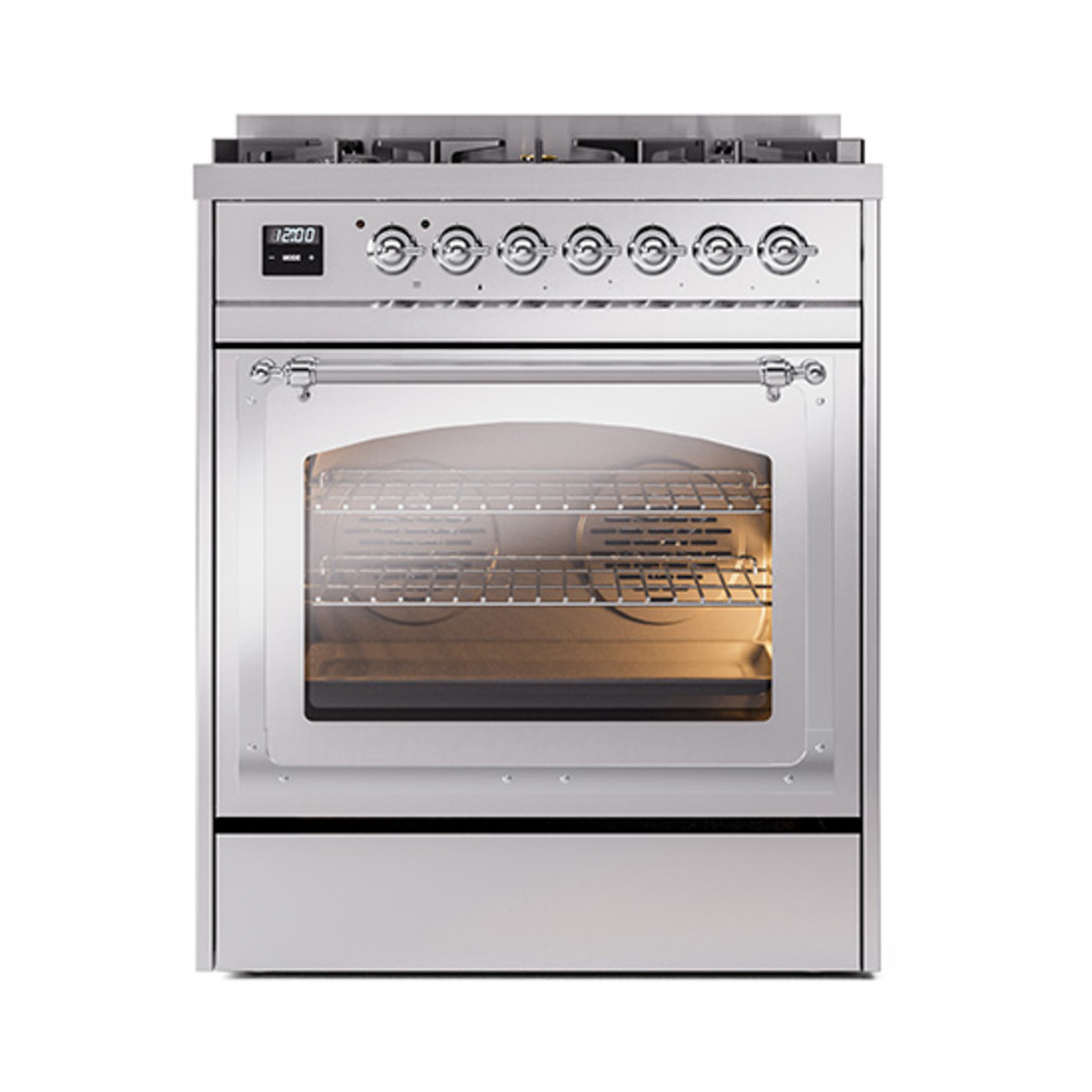 ILVE_UN30NMPSSCLP_Nostalgie_II_30"_Dual_Fuel_Range_front_view