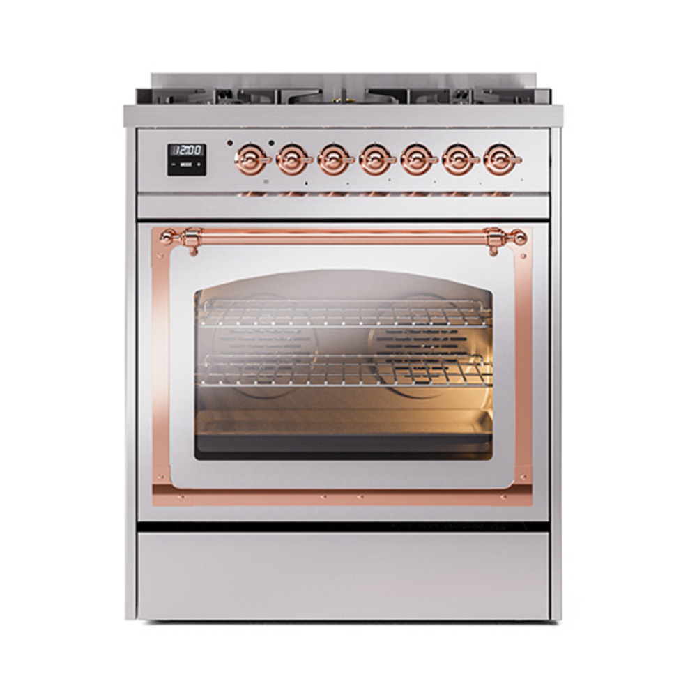 ILVE_UN30NMPSSP_Nostalgie_II_30"_Dual_Fuel_Range_front_view