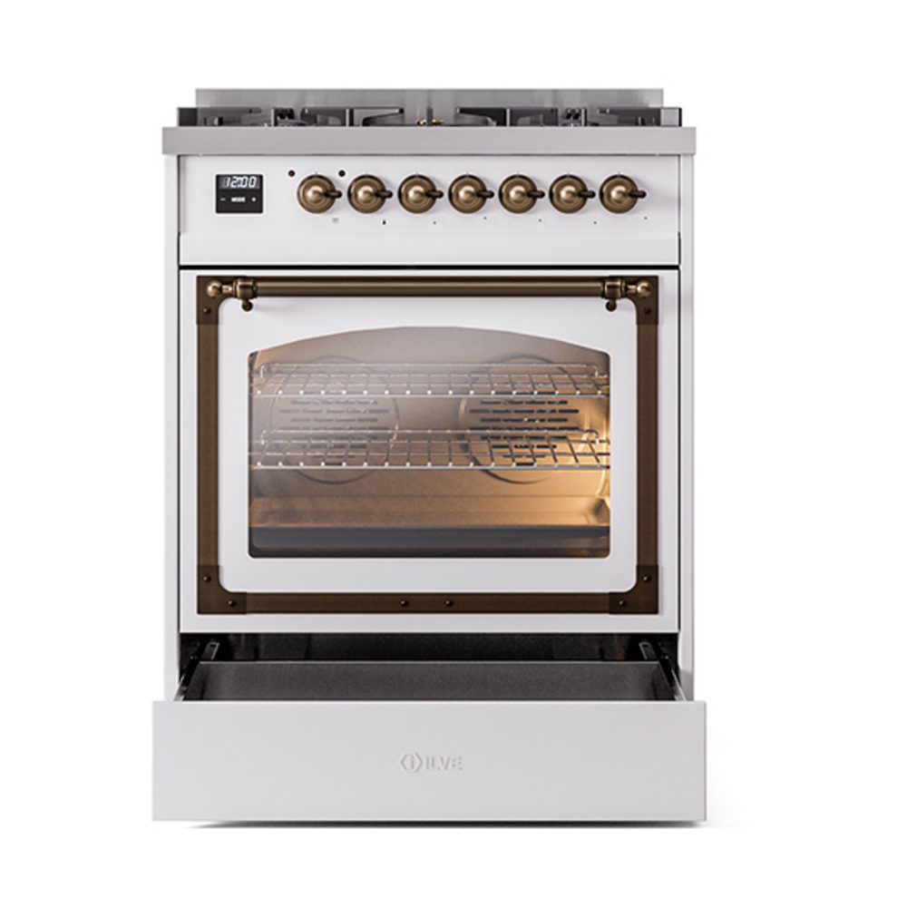ILVE_UN30NMPWHB_Nostalgie_II_30"_Dual_Fuel_Range_drawer_opened