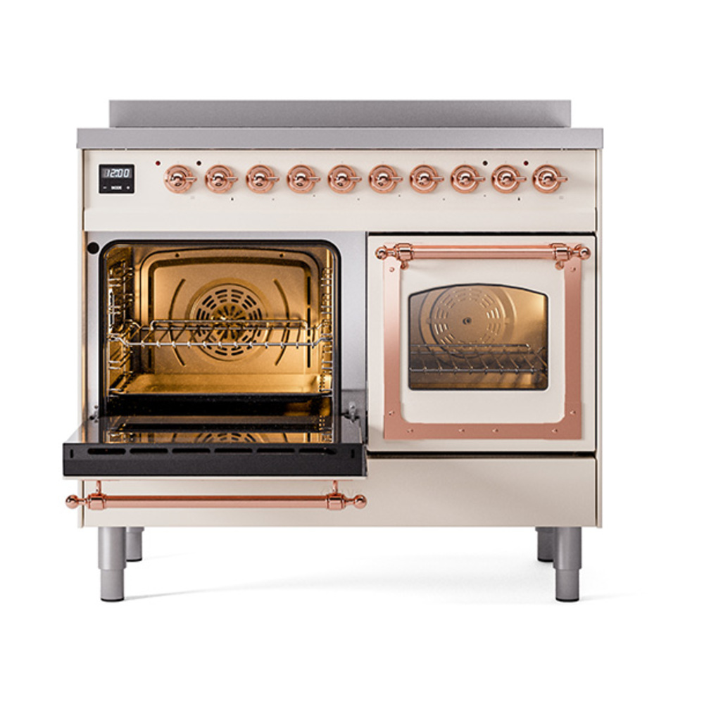 ILVE_UNDI406NMPAWP_Nostalgie_II_60"_Dual_Fuel_Range_main_oven_door_opened
