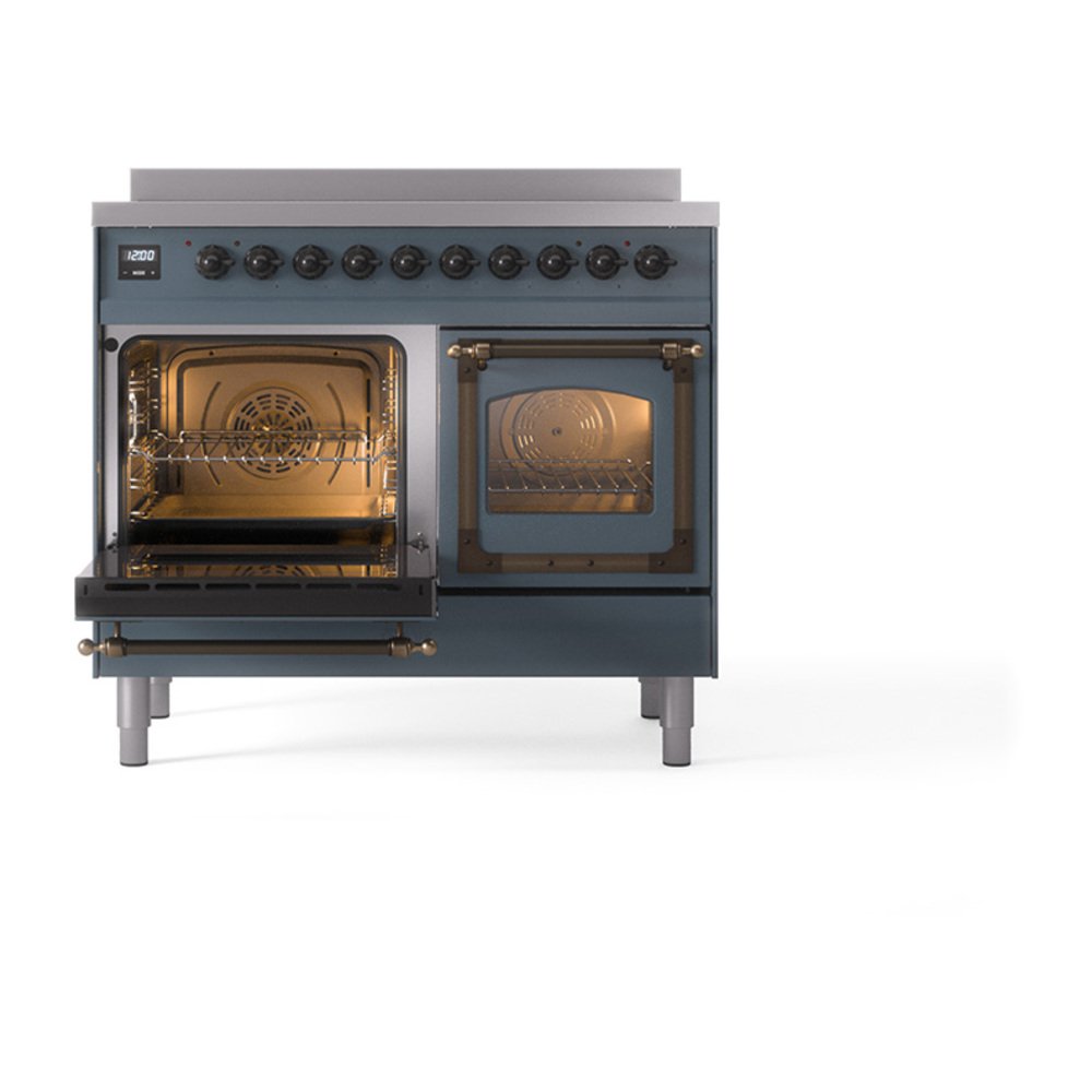 ILVE_UNDI406NMPBGB_Nostalgie_II_60"_Dual_Fuel_Range_main_oven_door_opened