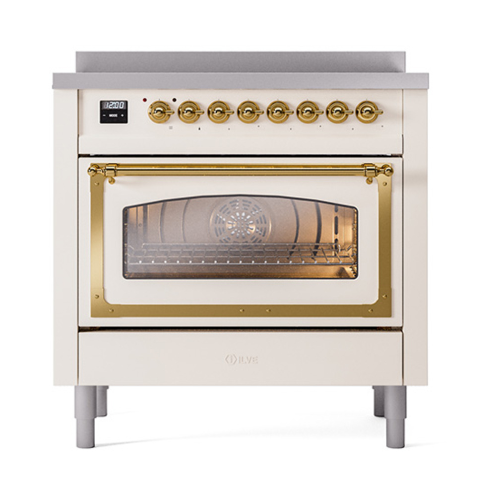 ILVE_UNI366NMPAWG_Nostalgie_II_36"_Induction_Range_front_view
