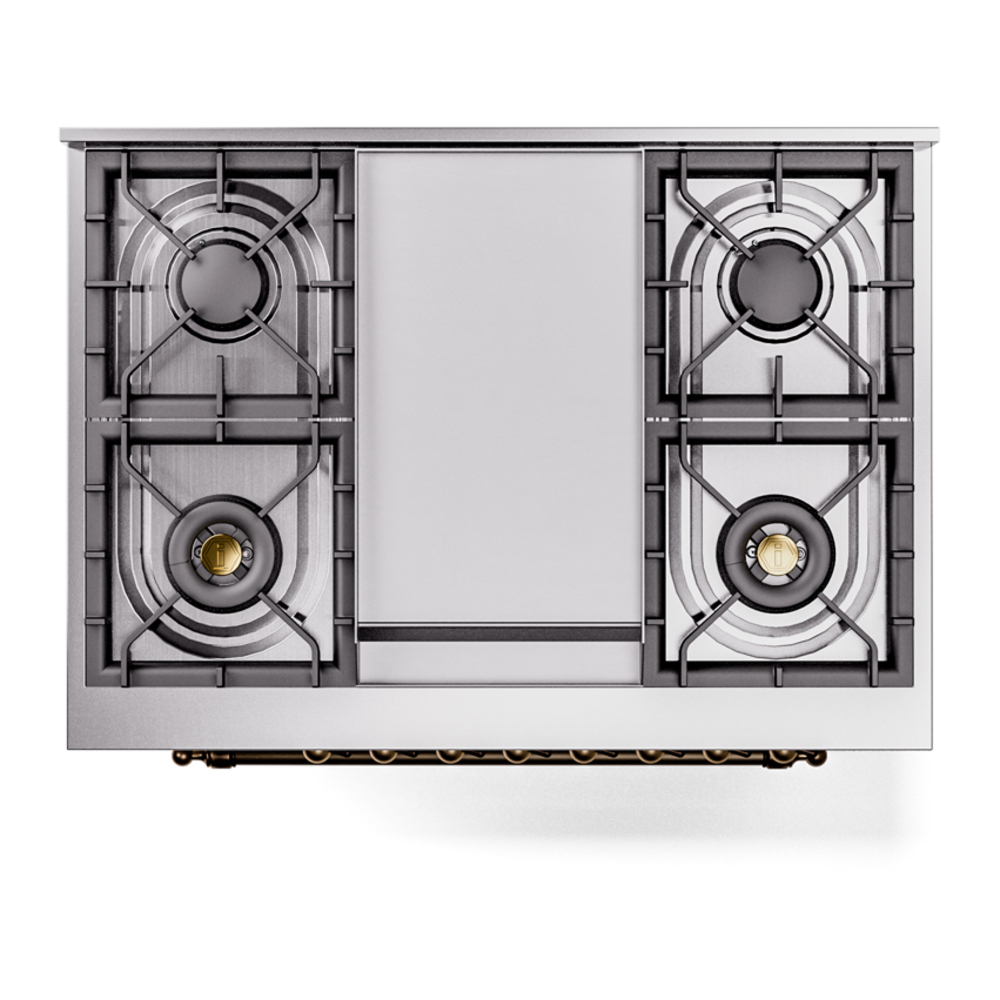 ILVE Nostalgie II 36" UP36FNMPSSB Dual Fuel Range top view
