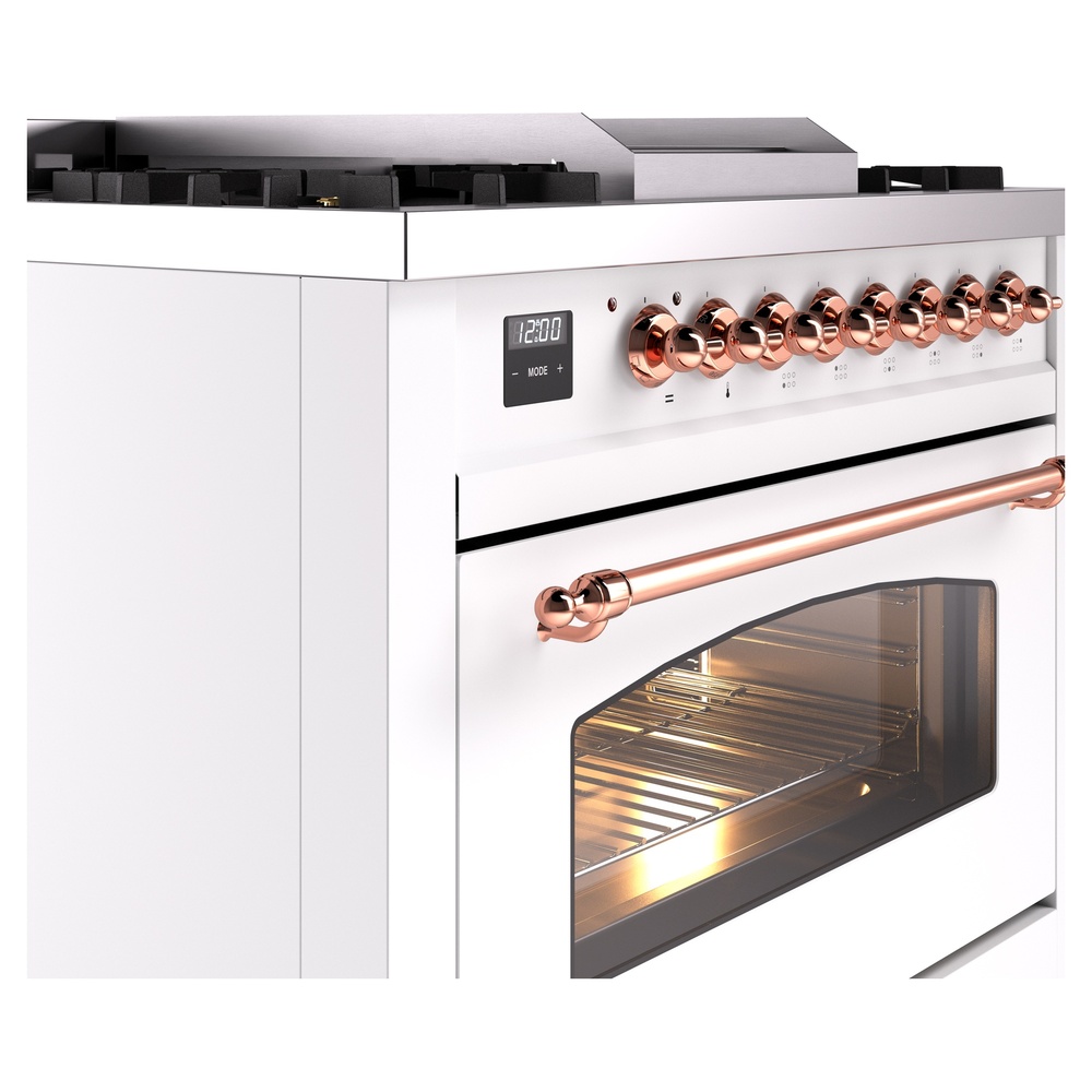 ILVE Nostalgie II 36" UP36FNMPWHPLP Dual Fuel Range details