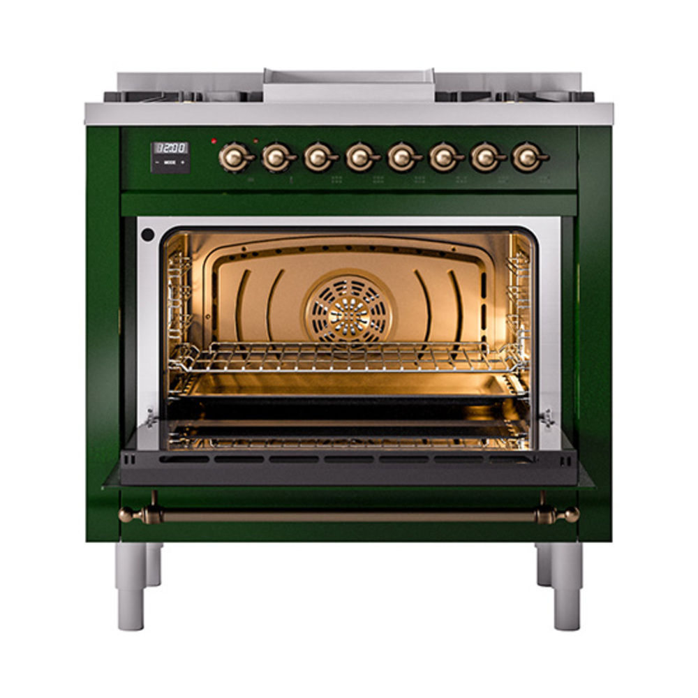 ILVE_UP36FQNMPEGB_Nostalgie_II_oven_door_opened