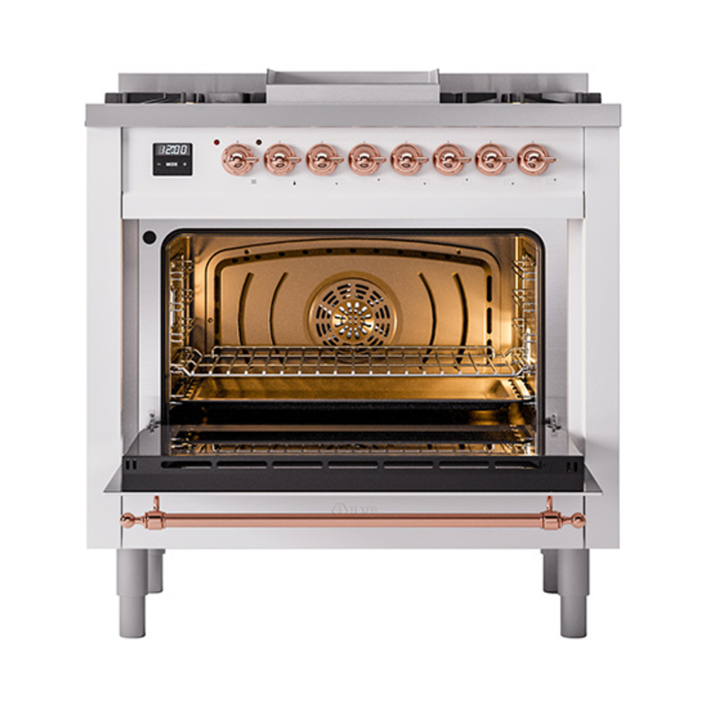 ILVE_UP36FQNMPWHP_Nostalgie_II_oven_door_opened