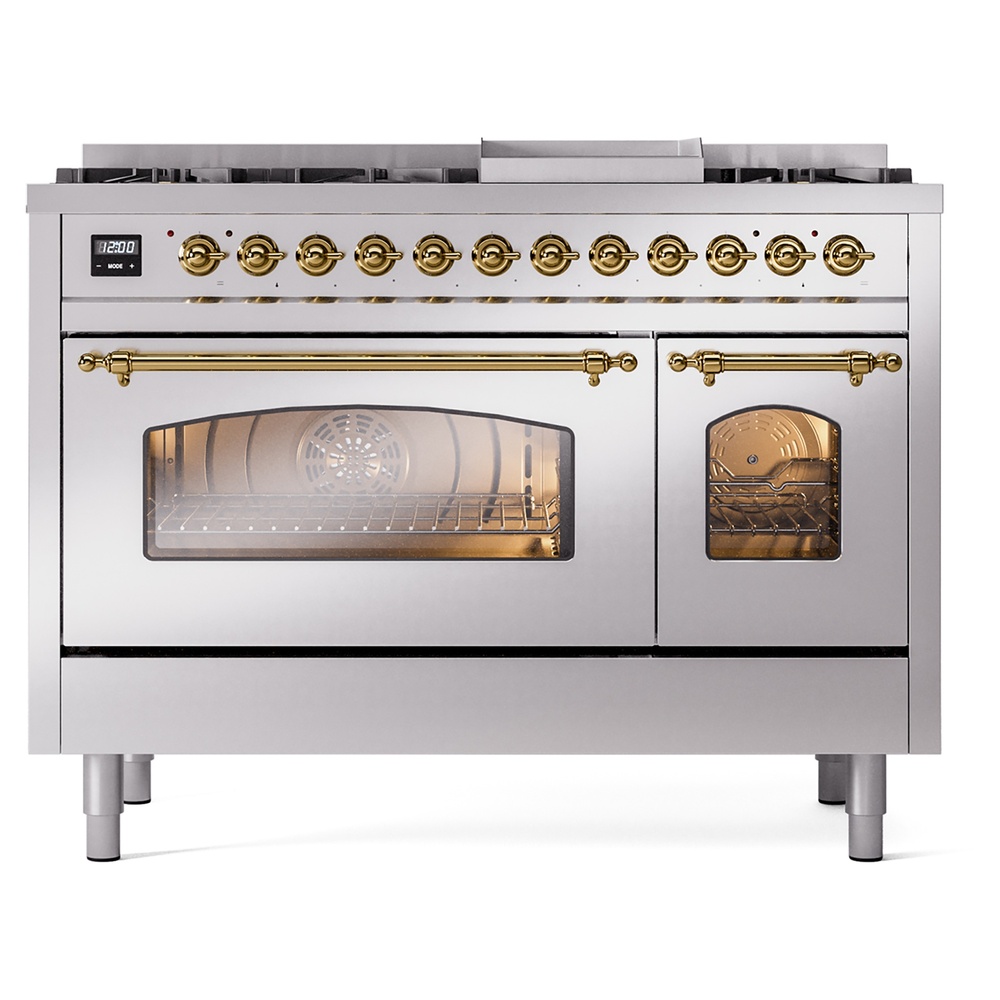 ILVE_UP48FNMPSSG_Nostalgie_II_48"_Dual_Fuel_Range_front_view