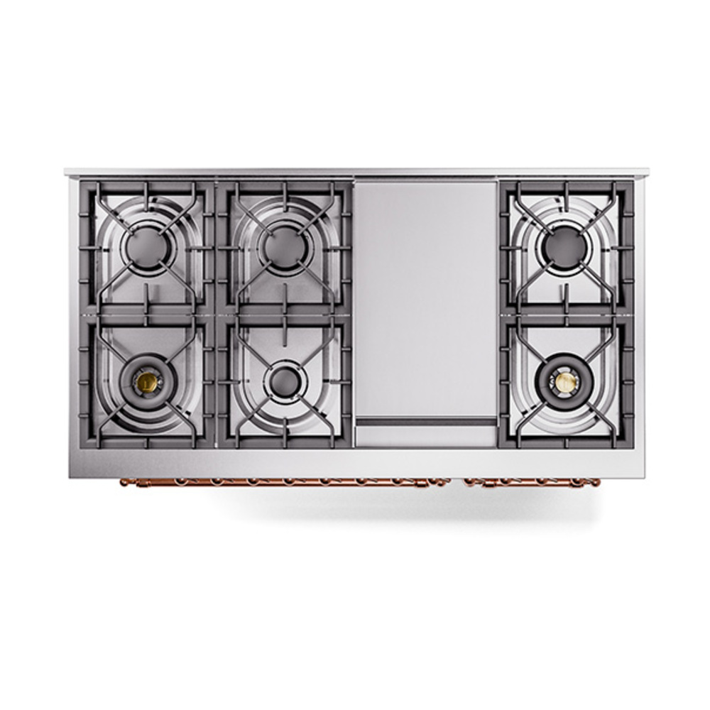 ILVE_UP48FQNMPAWP_Nostalgie_II_48"_Dual_Fuel_Range_top_view