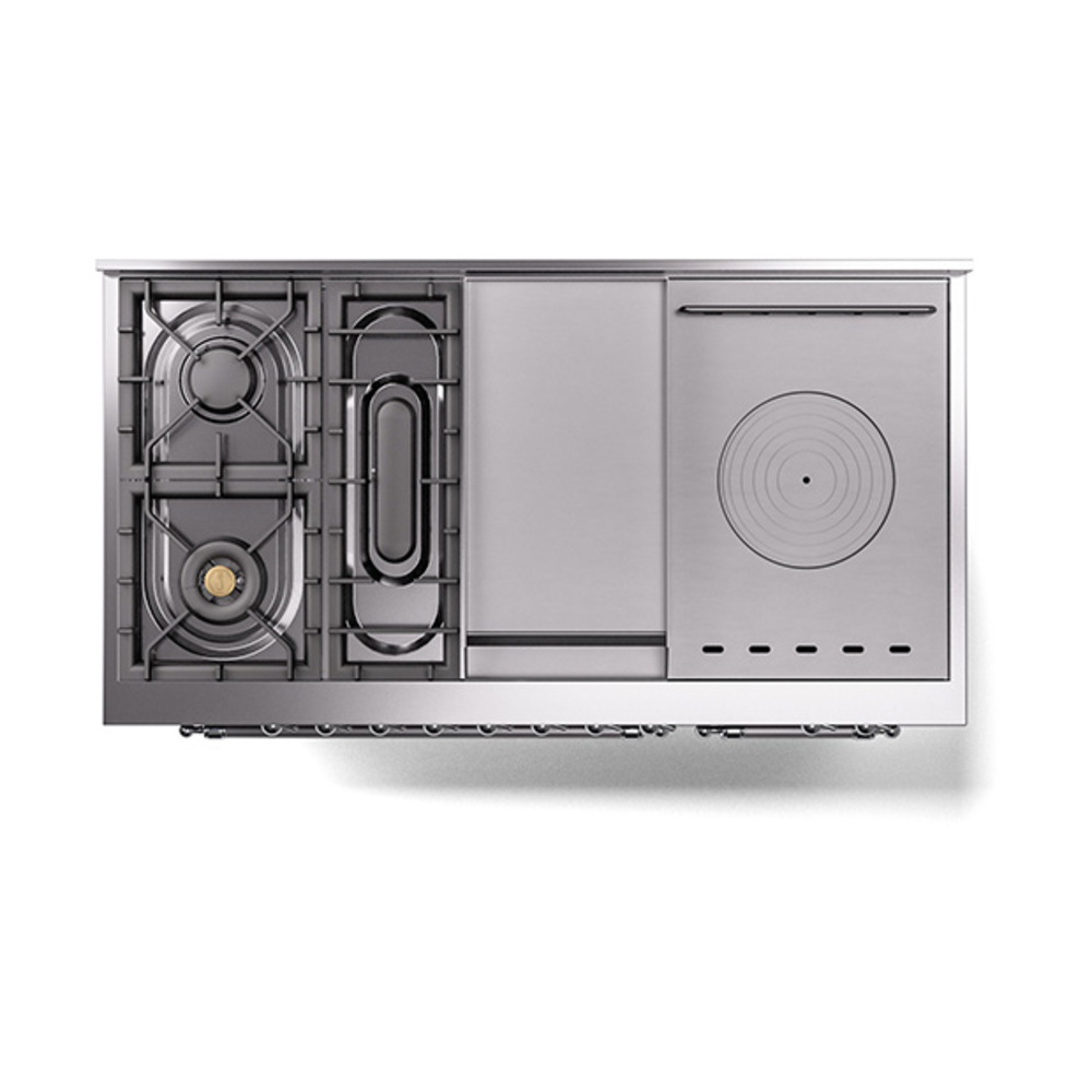 ILVE_UP48FSQNMPBUCLP_Nostalgie_II_48"_Dual_Fuel_Range_top_view