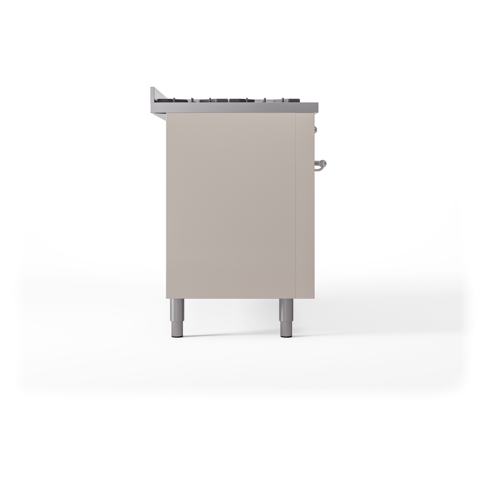 ILVE UP60FNMPAWCLP Nostalgie II 60" Dual Fuel Range, left side view