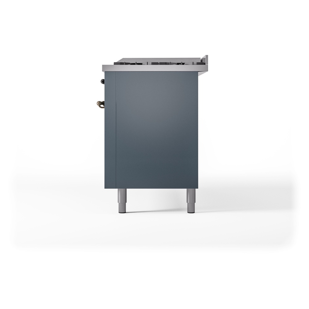 ILVE UP60FNMPBGB Nostalgie II 60" Dual Fuel Range, right side view