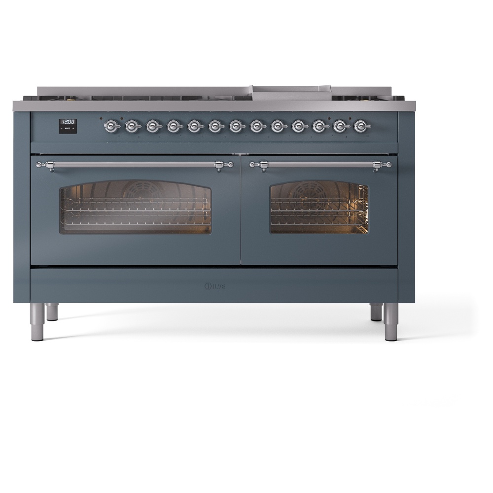 ILVE UP60FNMPBGC Nostalgie II 60" Dual Fuel Range, front view