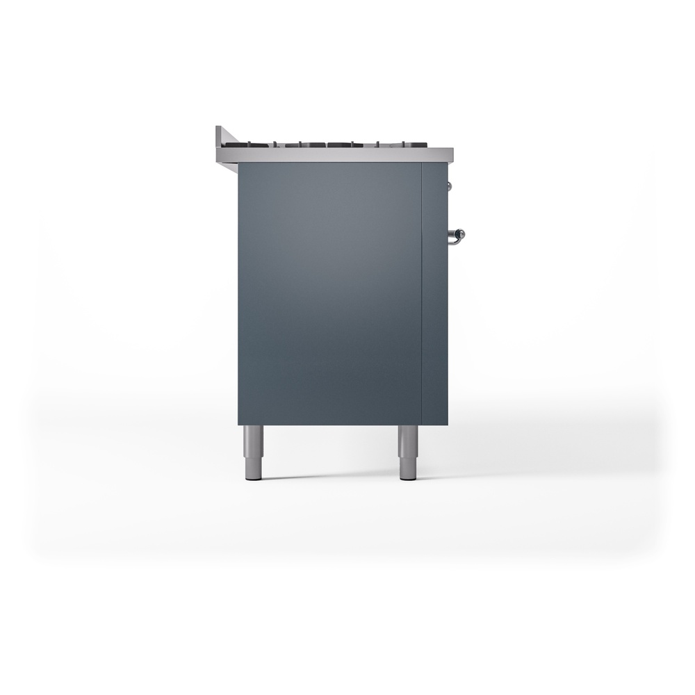 ILVE UP60FNMPBGC Nostalgie II 60" Dual Fuel Range, left side view