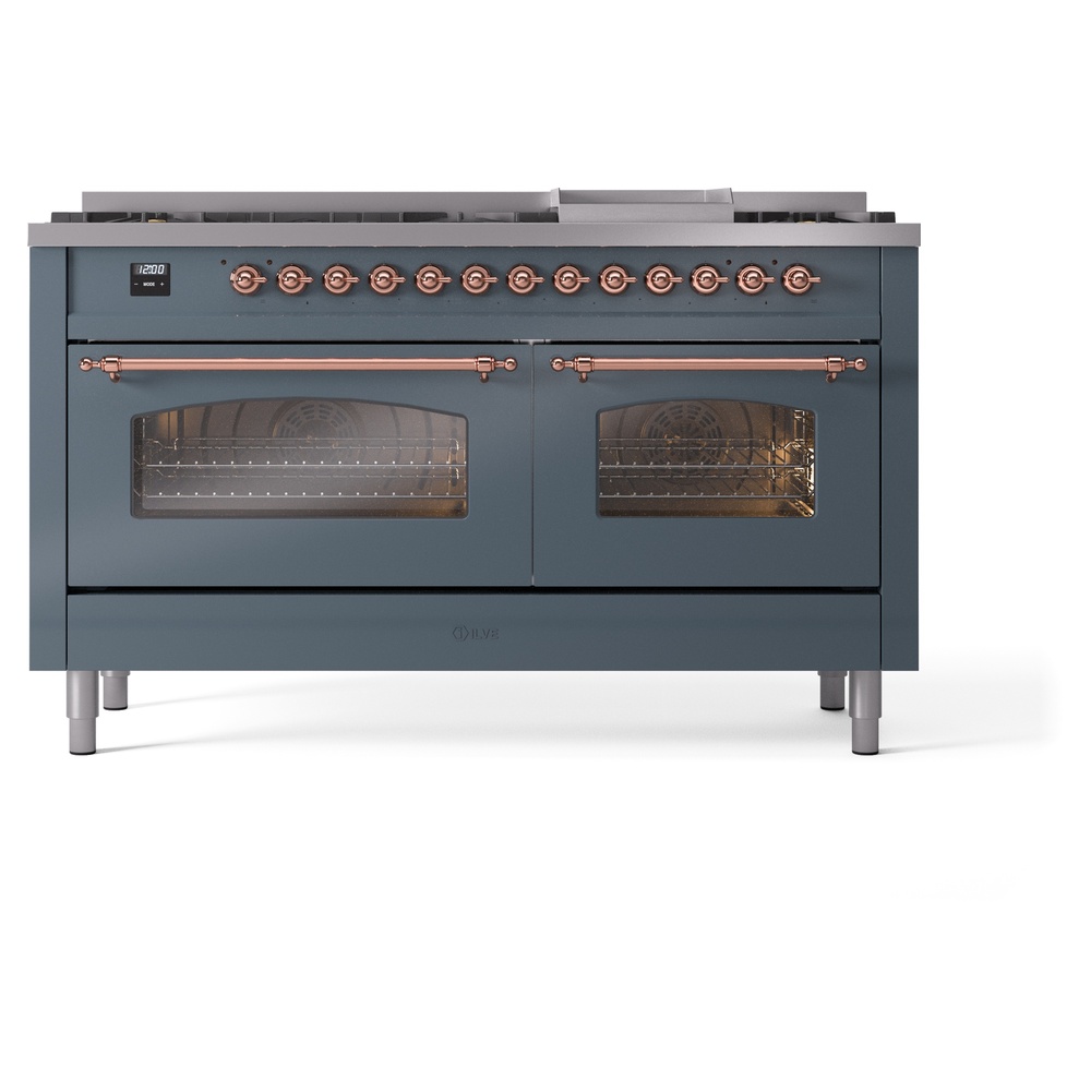 ILVE UP60FNMPBGPLP Nostalgie II 60" Dual Fuel Range, front view