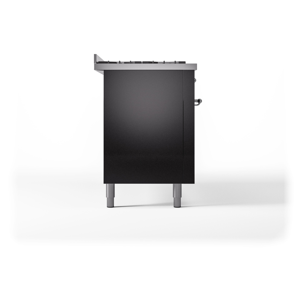 ILVE UP60FNMPBKC Nostalgie II 60" Dual Fuel Range, left side view