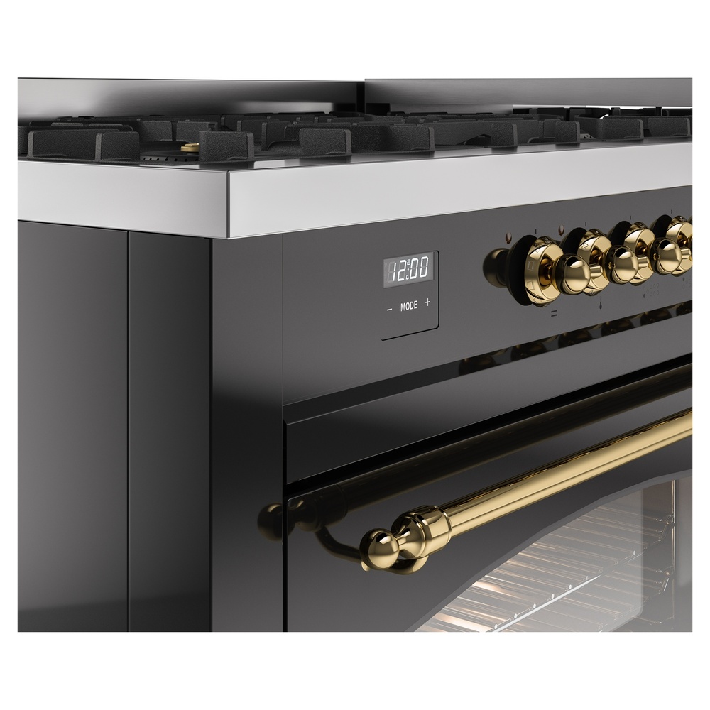 ILVE UP60FNMPBKGLP Nostalgie II 60" Dual Fuel Range, details