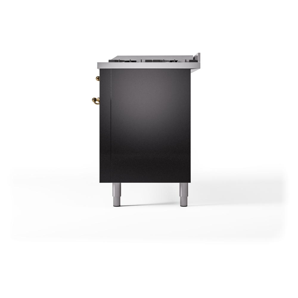ILVE UP60FNMPBKG Nostalgie II 60" Dual Fuel Range, right side view