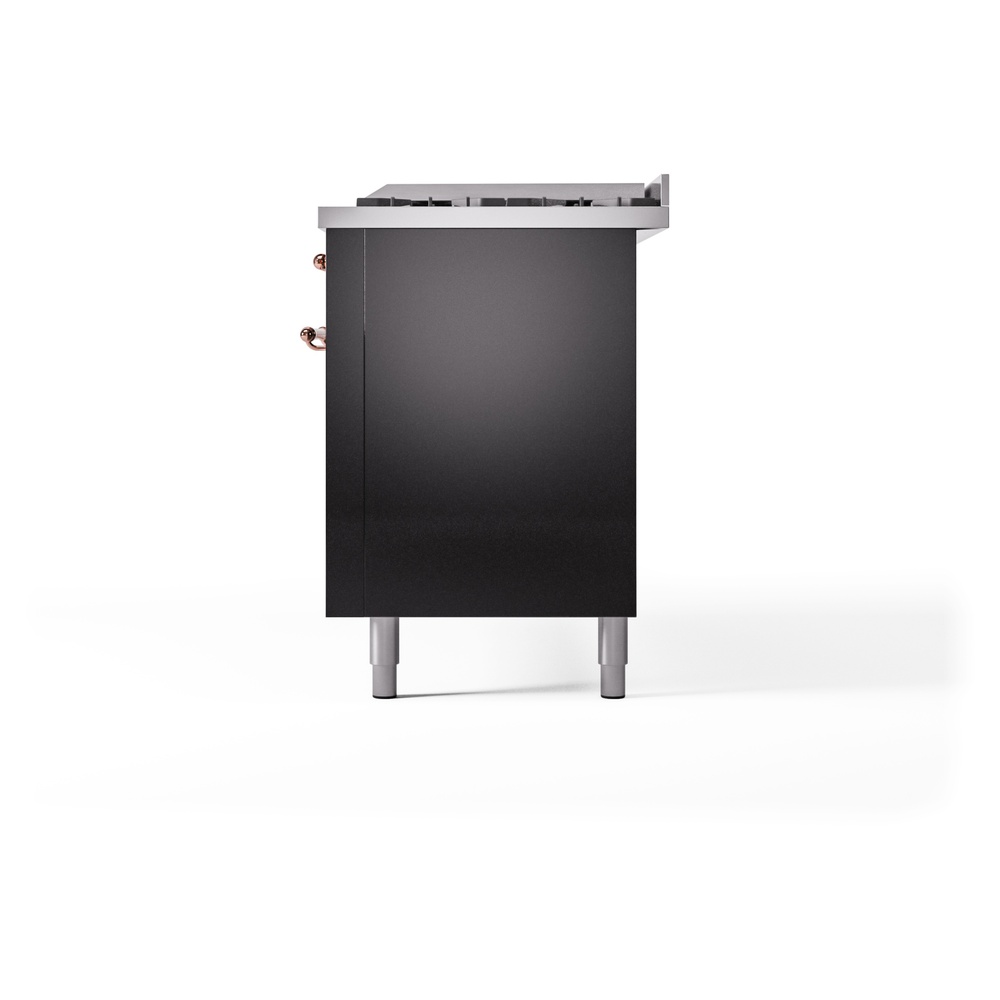 ILVE UP60FNMPBKPLP Nostalgie II 60" Dual Fuel Range, right side view