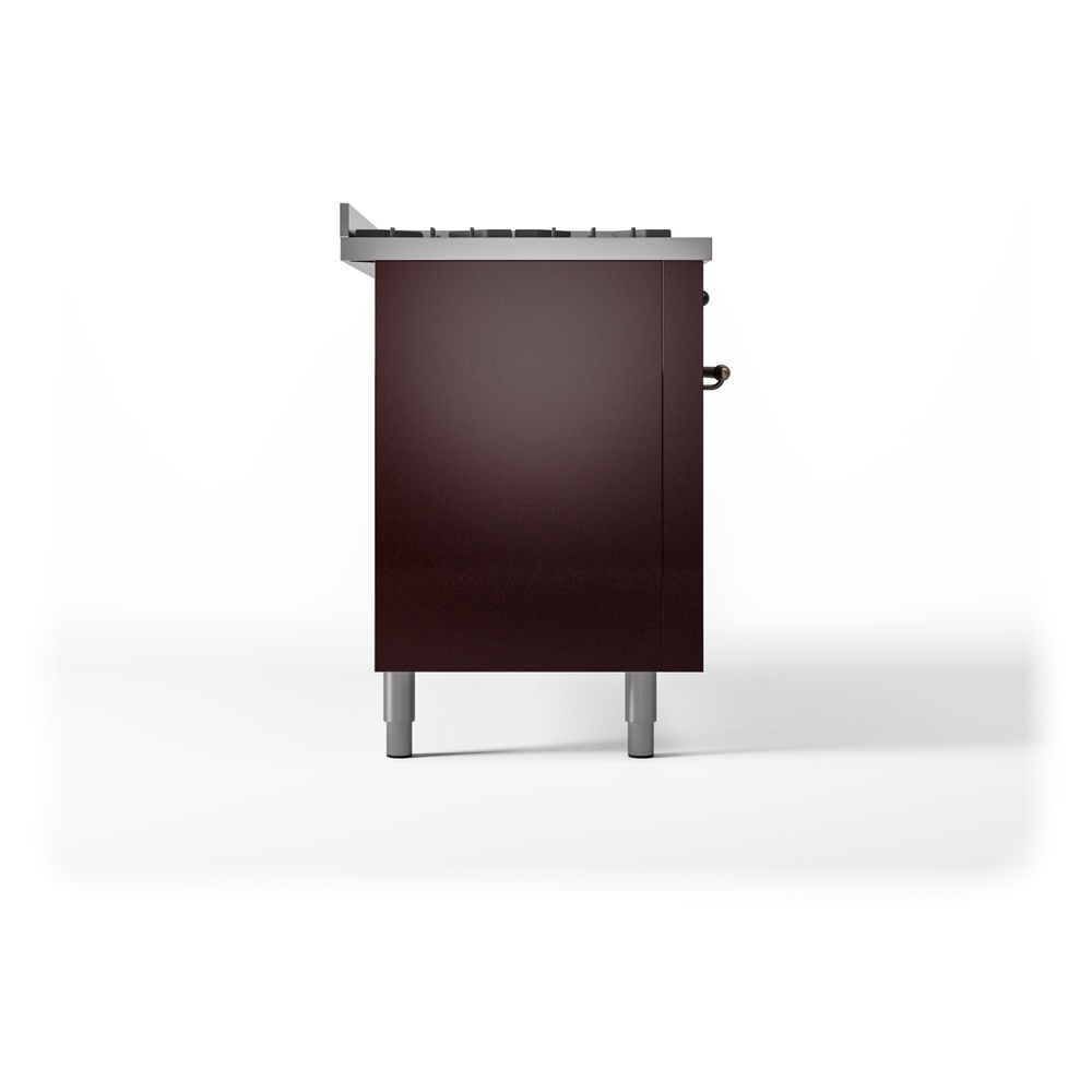 ILVE UP60FNMPBUBLP Nostalgie II 60" Dual Fuel Range, left side view