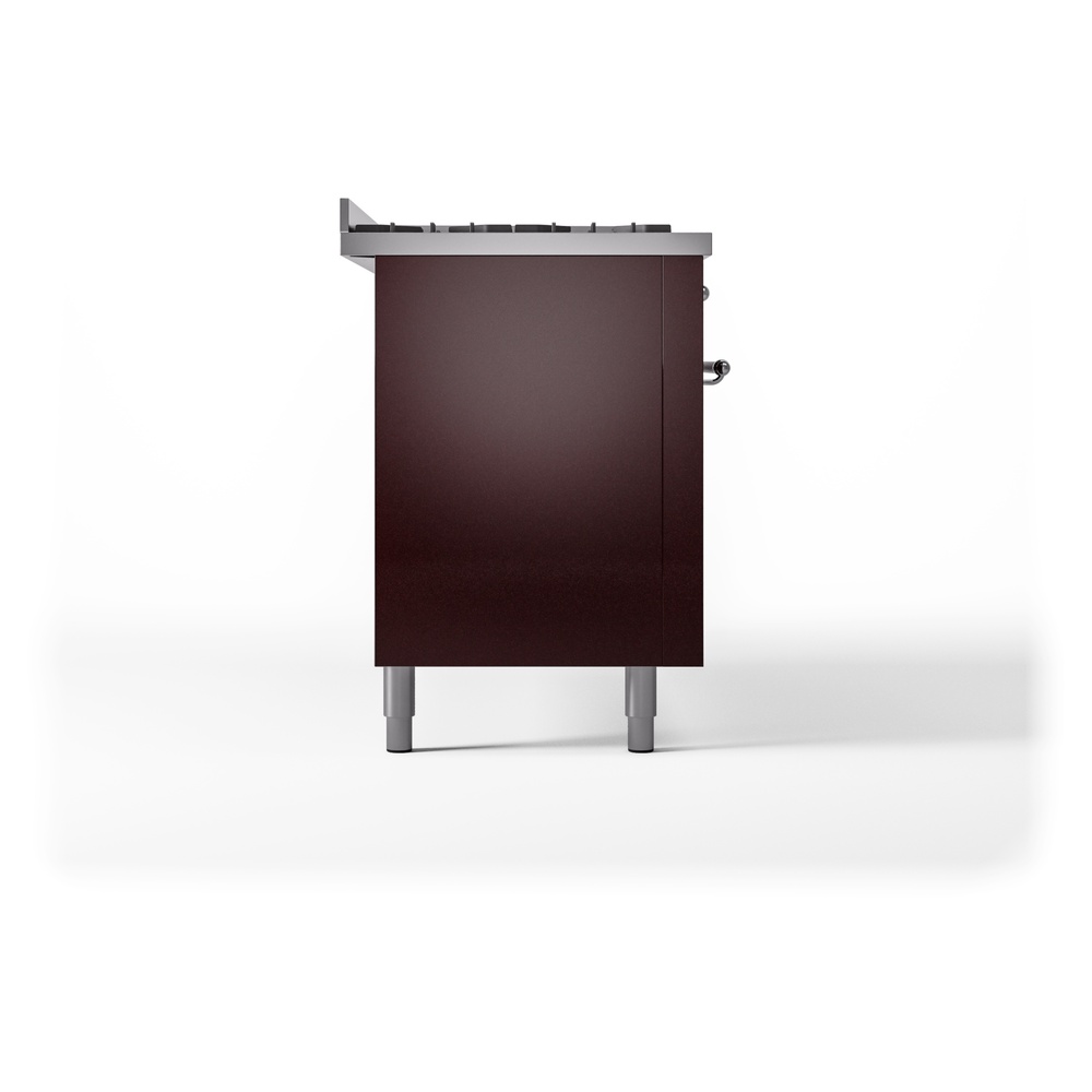 ILVE UP60FNMPBUCLP Nostalgie II 60" Dual Fuel Range, left side view