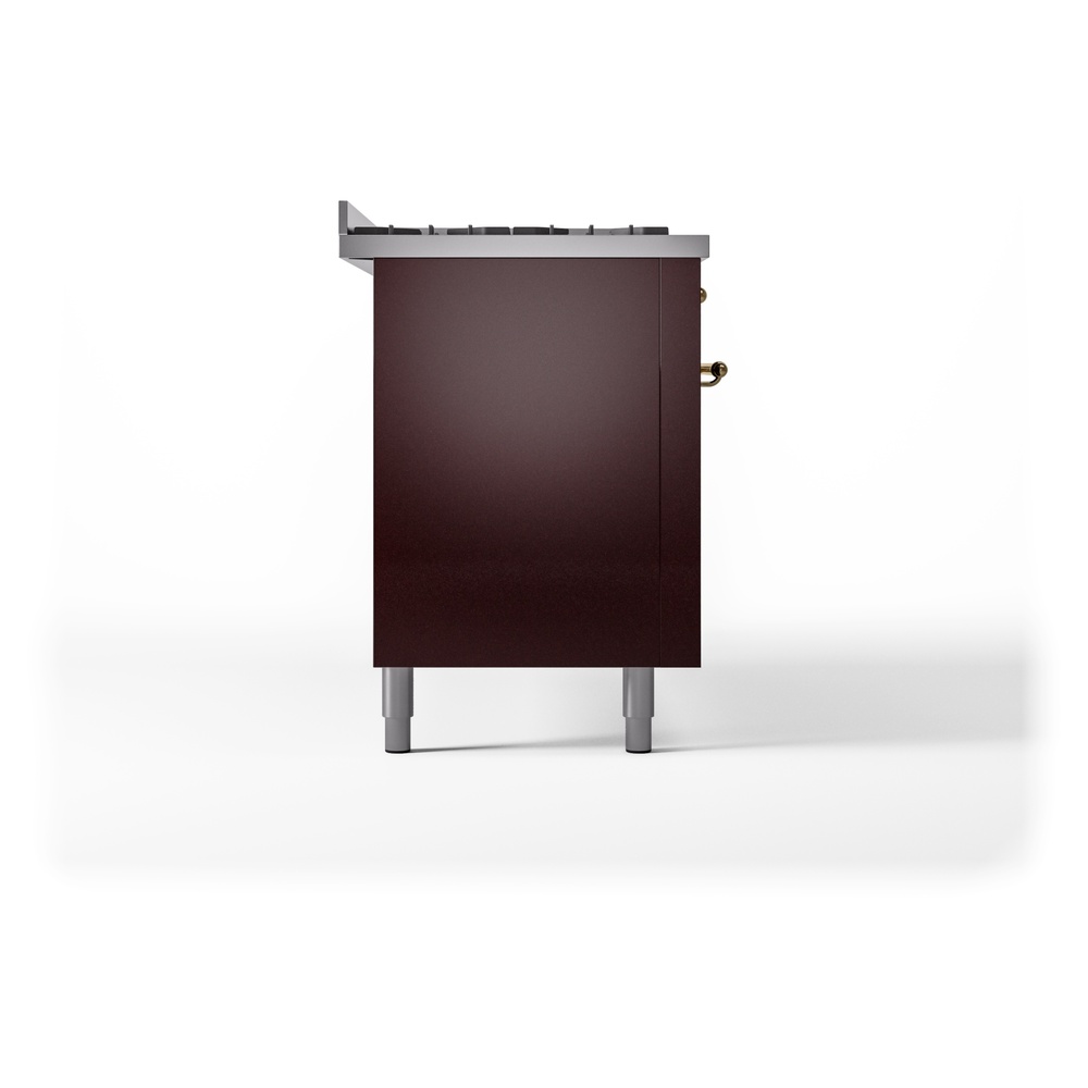 ILVE UP60FNMPBUGLP Nostalgie II 60" Dual Fuel Range, left side view