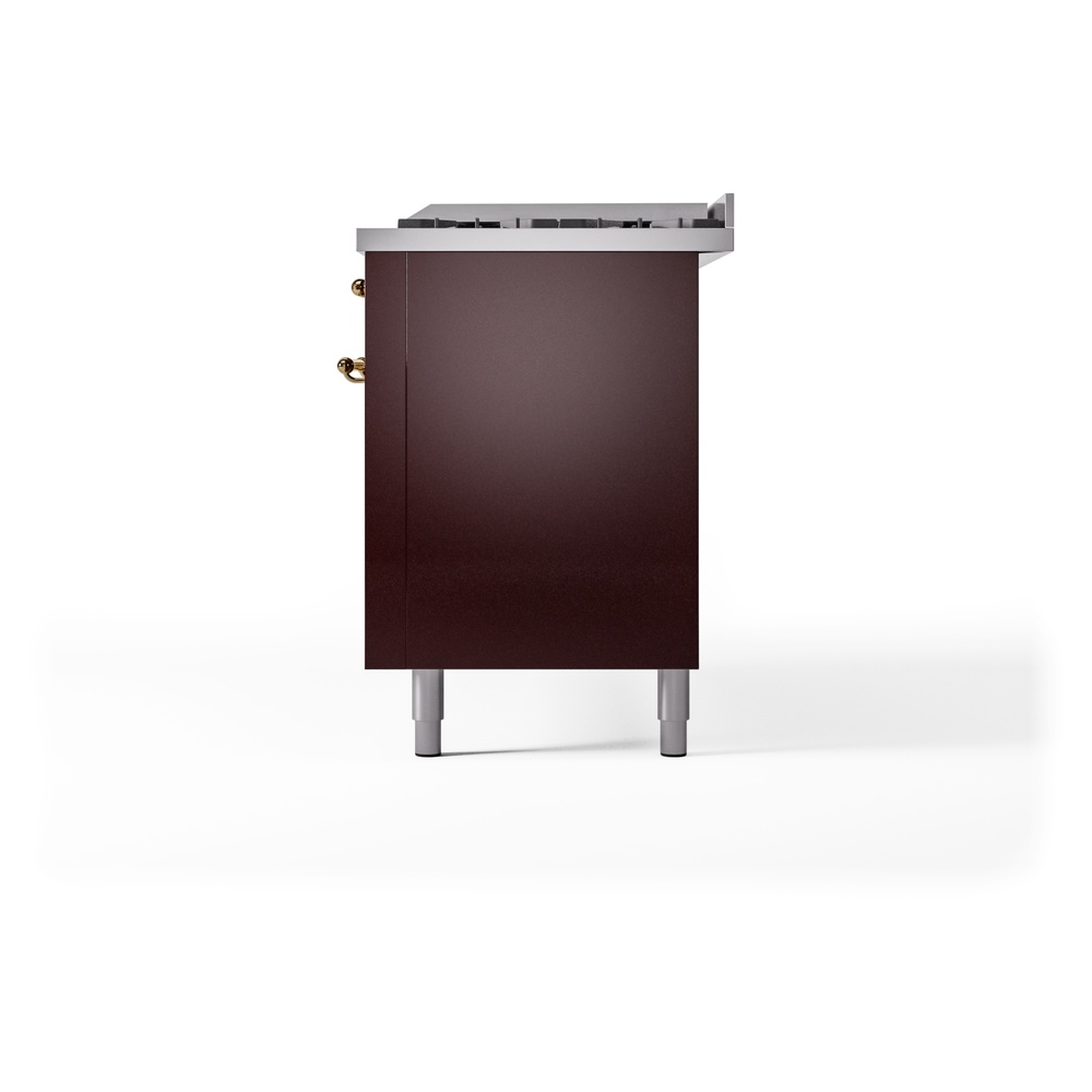 ILVE UP60FNMPBUGLP Nostalgie II 60" Dual Fuel Range, right side view