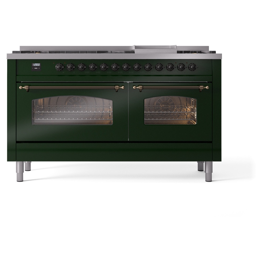 ILVE UP60FNMPEGBLP Nostalgie II 60" Dual Fuel Range, front view