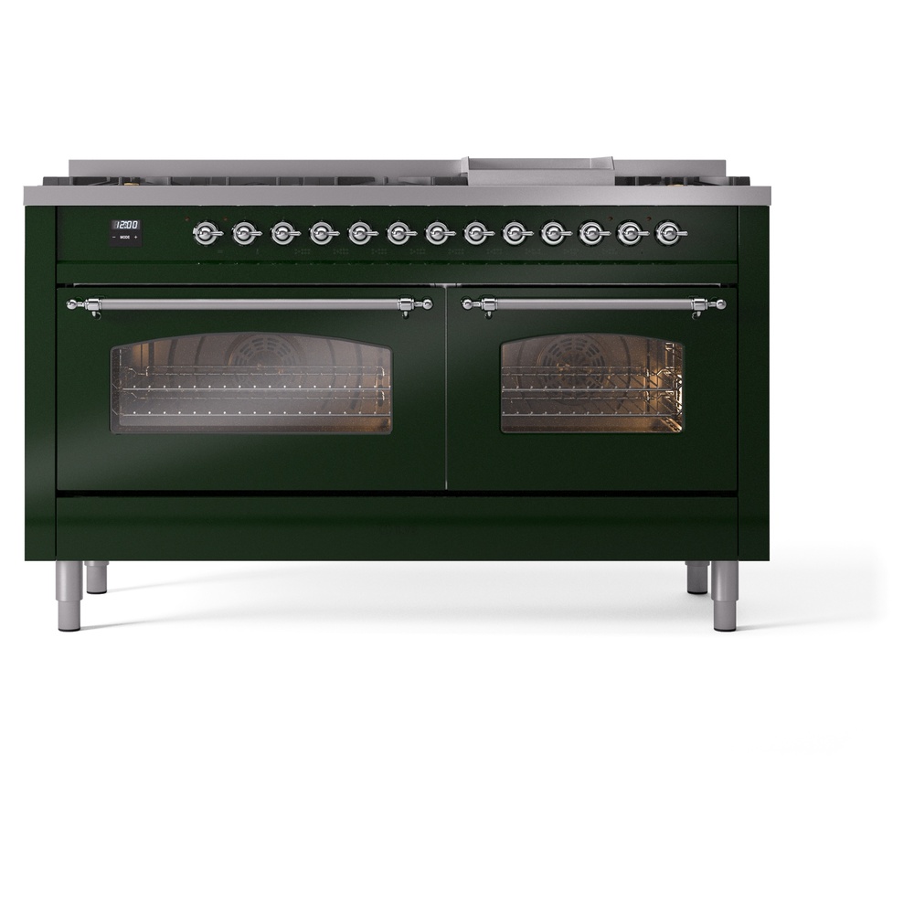 ILVE UP60FNMPEGC Nostalgie II 60" Dual Fuel Range, front view