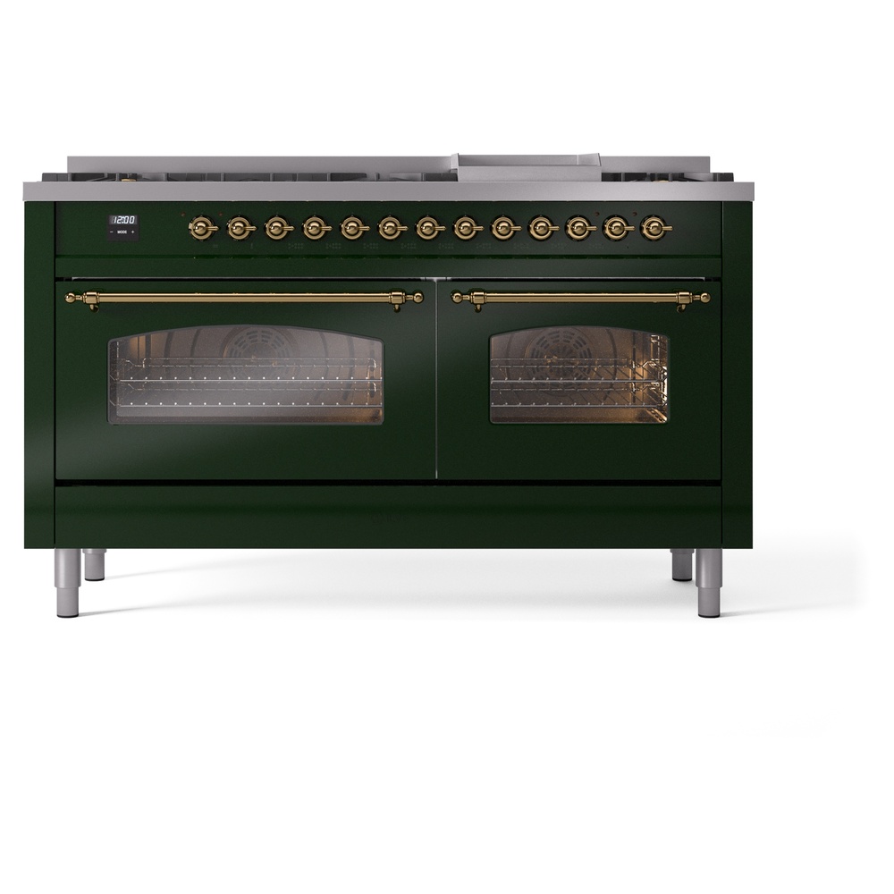 ILVE UP60FNMPEGG Nostalgie II 60" Dual Fuel Range, front view