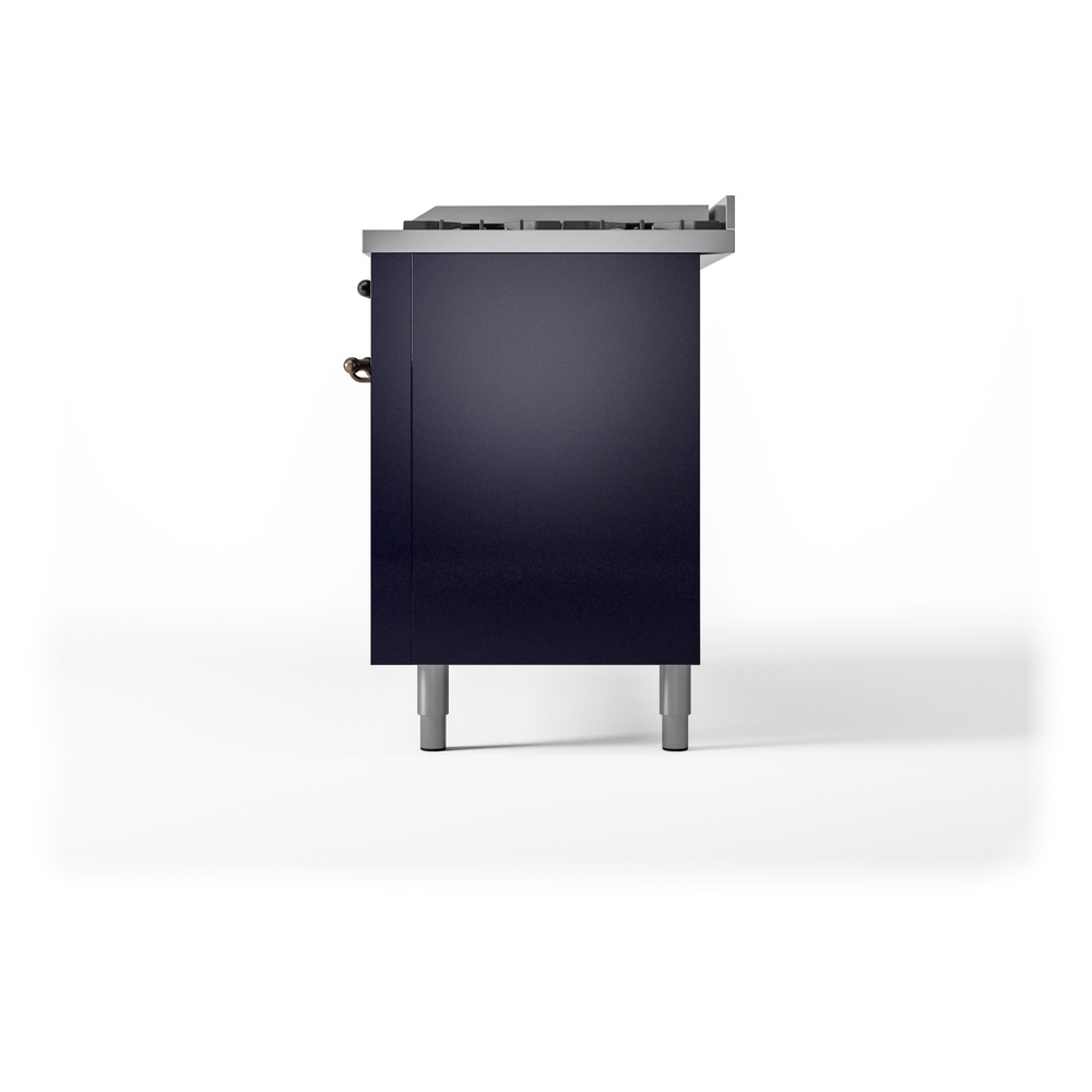 ILVE UP60FNMPMBBLP Nostalgie II 60" Dual Fuel Range, right side view