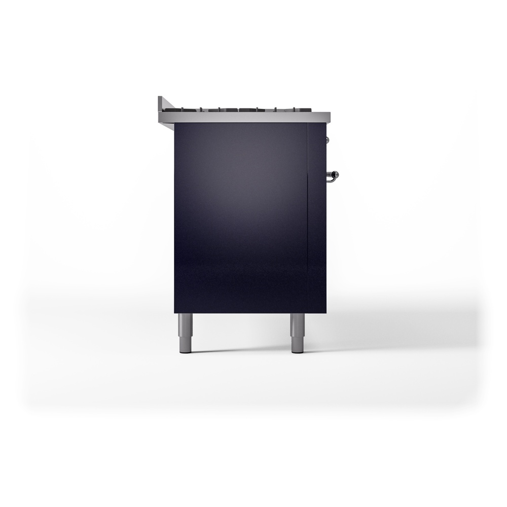 ILVE UP60FNMPMBCLP Nostalgie II 60" Dual Fuel Range, left side view