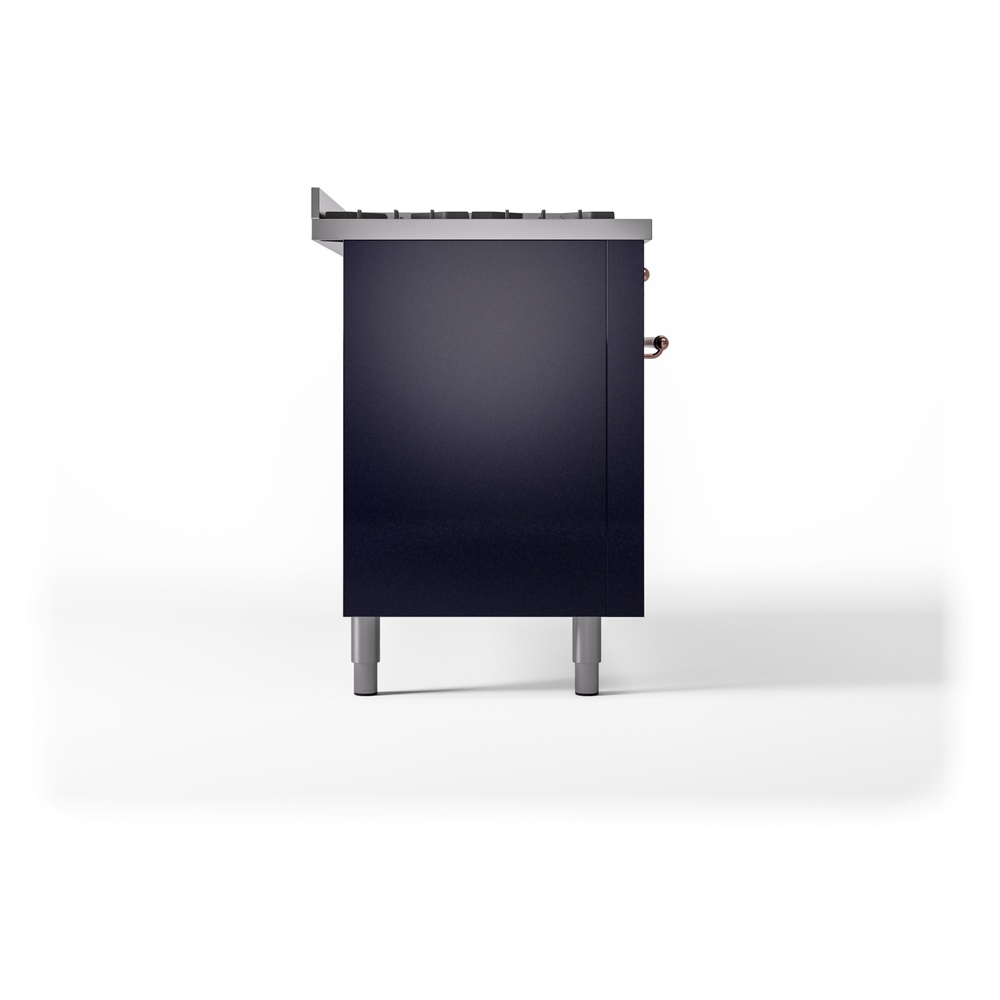 ILVE UP60FNMPMBPLP Nostalgie II 60" Dual Fuel Range, left side view