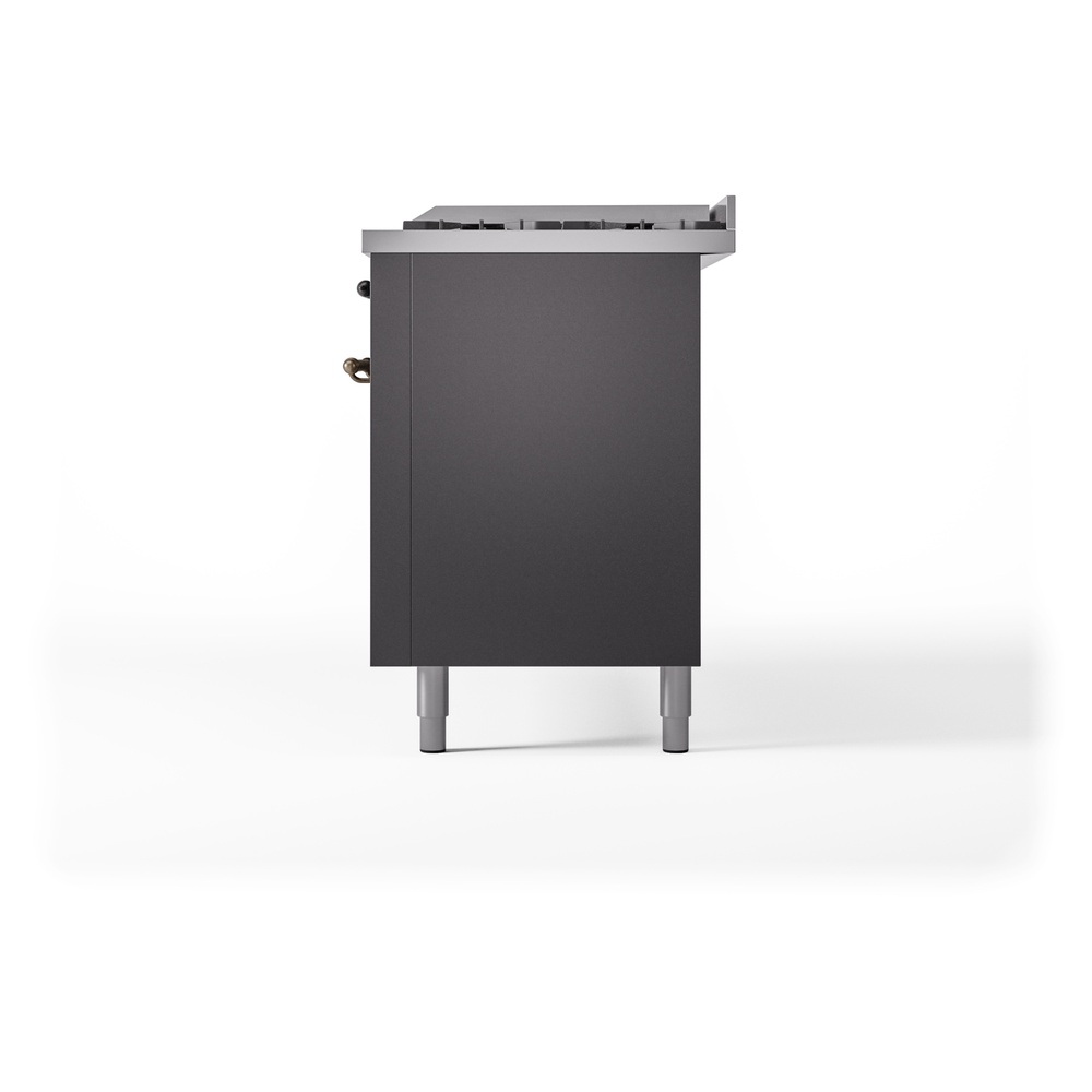 ILVE UP60FNMPMGBLP Nostalgie II 60" Dual Fuel Range, right side view