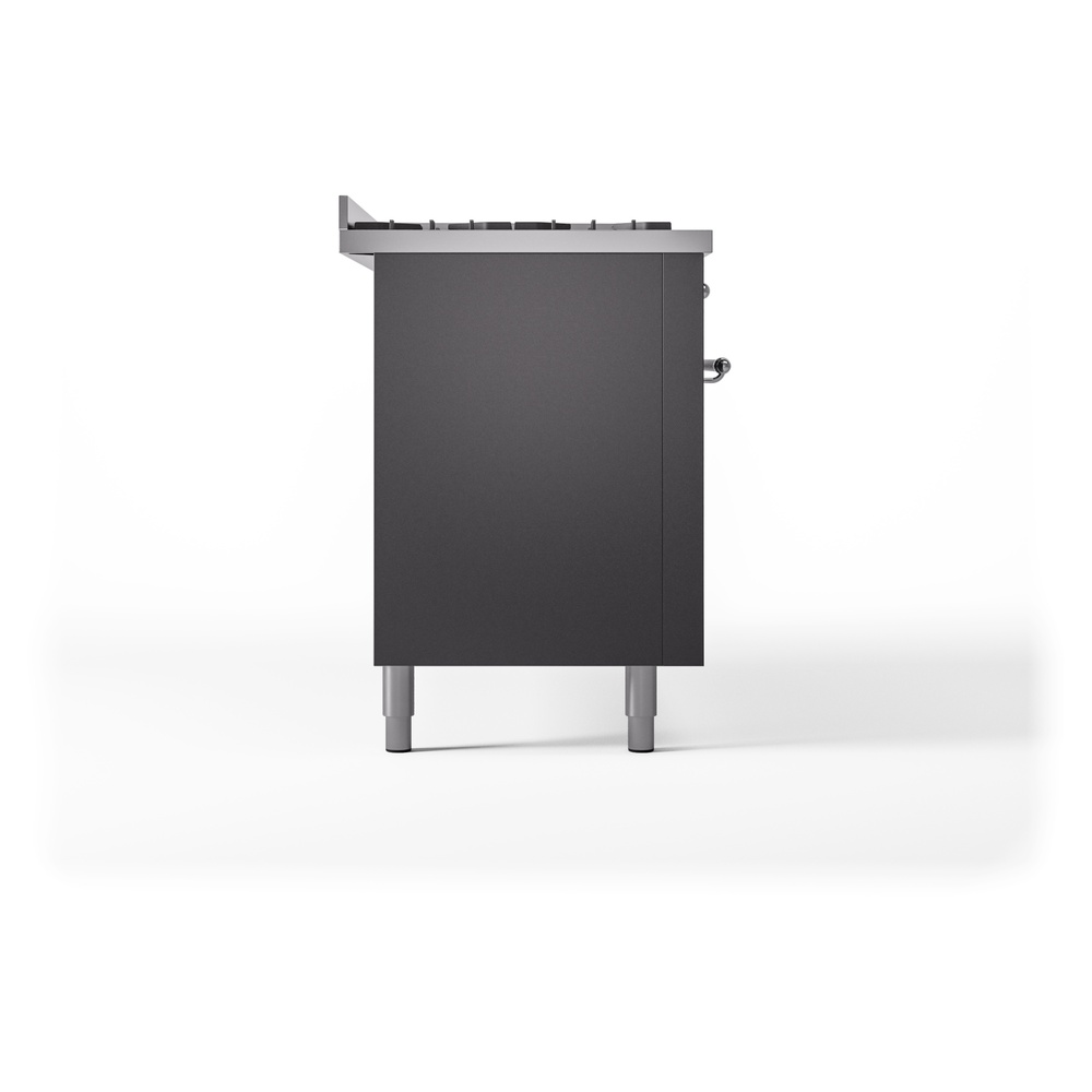 ILVE UP60FNMPMGCLP Nostalgie II 60" Dual Fuel Range, left side view