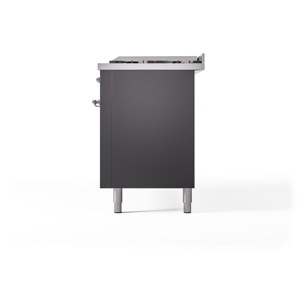 ILVE UP60FNMPMGC Nostalgie II 60" Dual Fuel Range, right side view