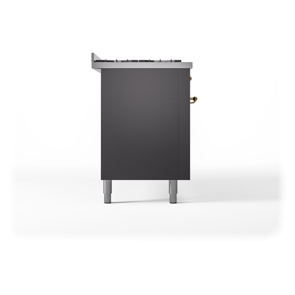 ILVE UP60FNMPMGGLP Nostalgie II 60" Dual Fuel Range, left side view