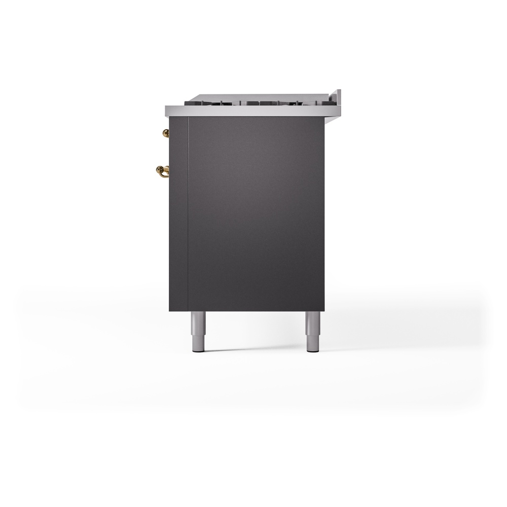 ILVE UP60FNMPMGGLP Nostalgie II 60" Dual Fuel Range, right side view