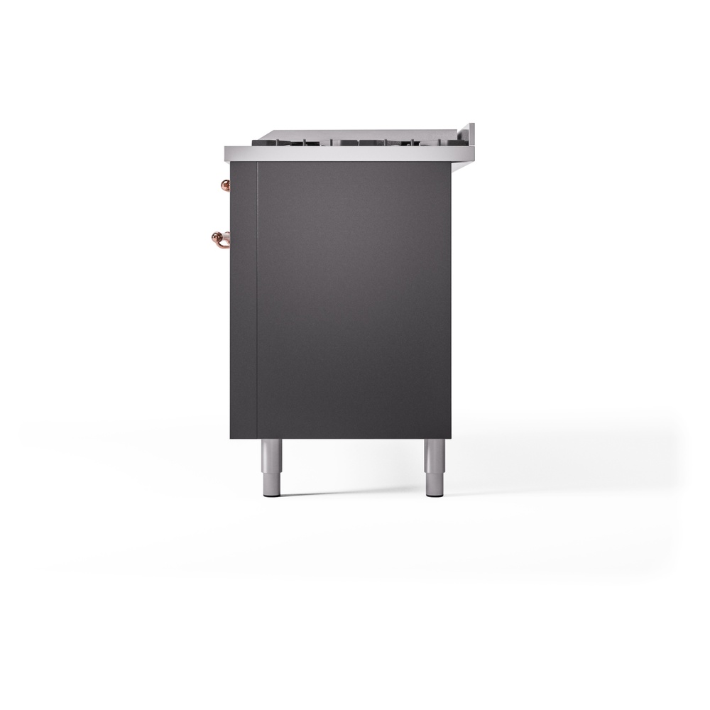 ILVE UP60FNMPMGPLP Nostalgie II 60" Dual Fuel Range, right side view