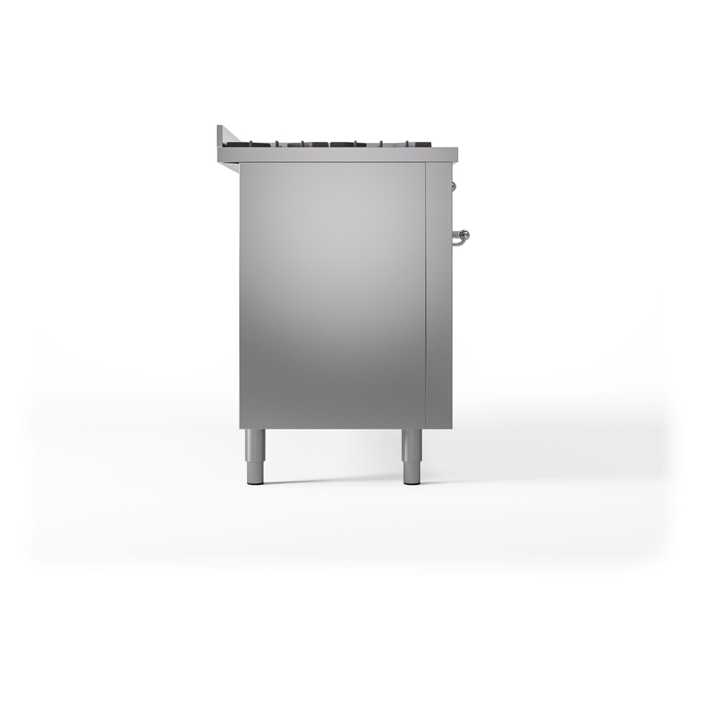 ILVE UP60FNMPSSCLP Nostalgie II 60" Dual Fuel Range, left side view