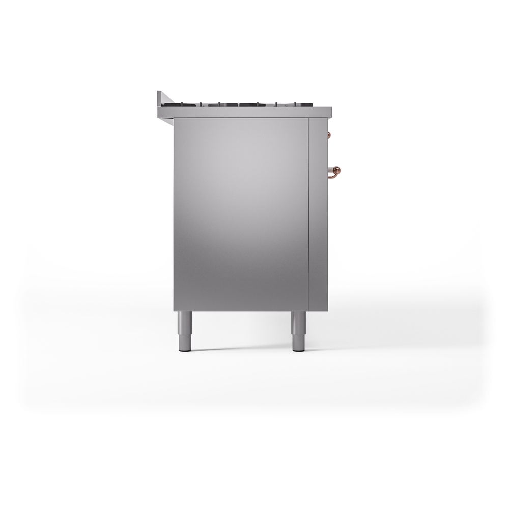 ILVE UP60FNMPSSPLP Nostalgie II 60" Dual Fuel Range, left side view