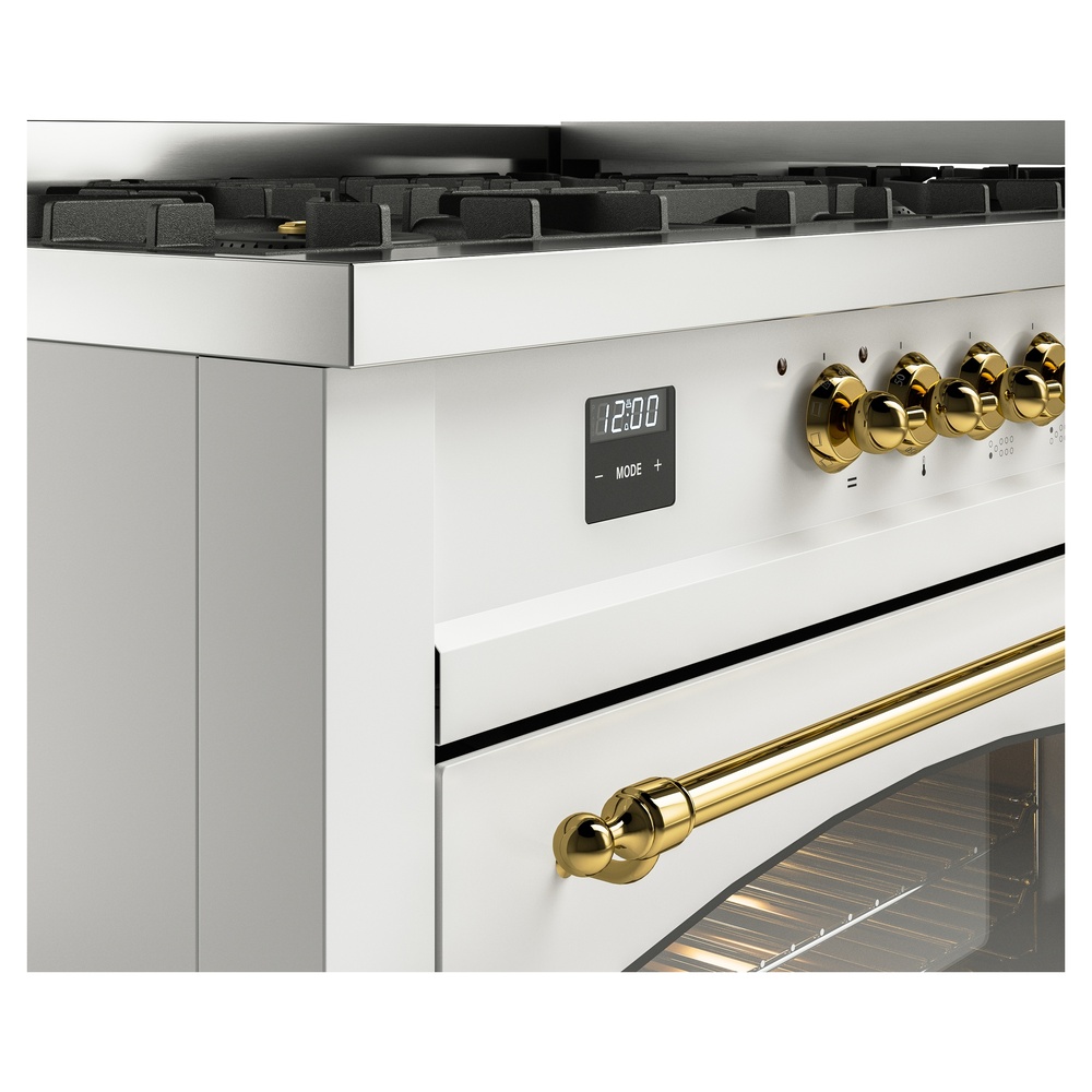 ILVE UP60FNMPWHGLP Nostalgie II 60" Dual Fuel Range, details