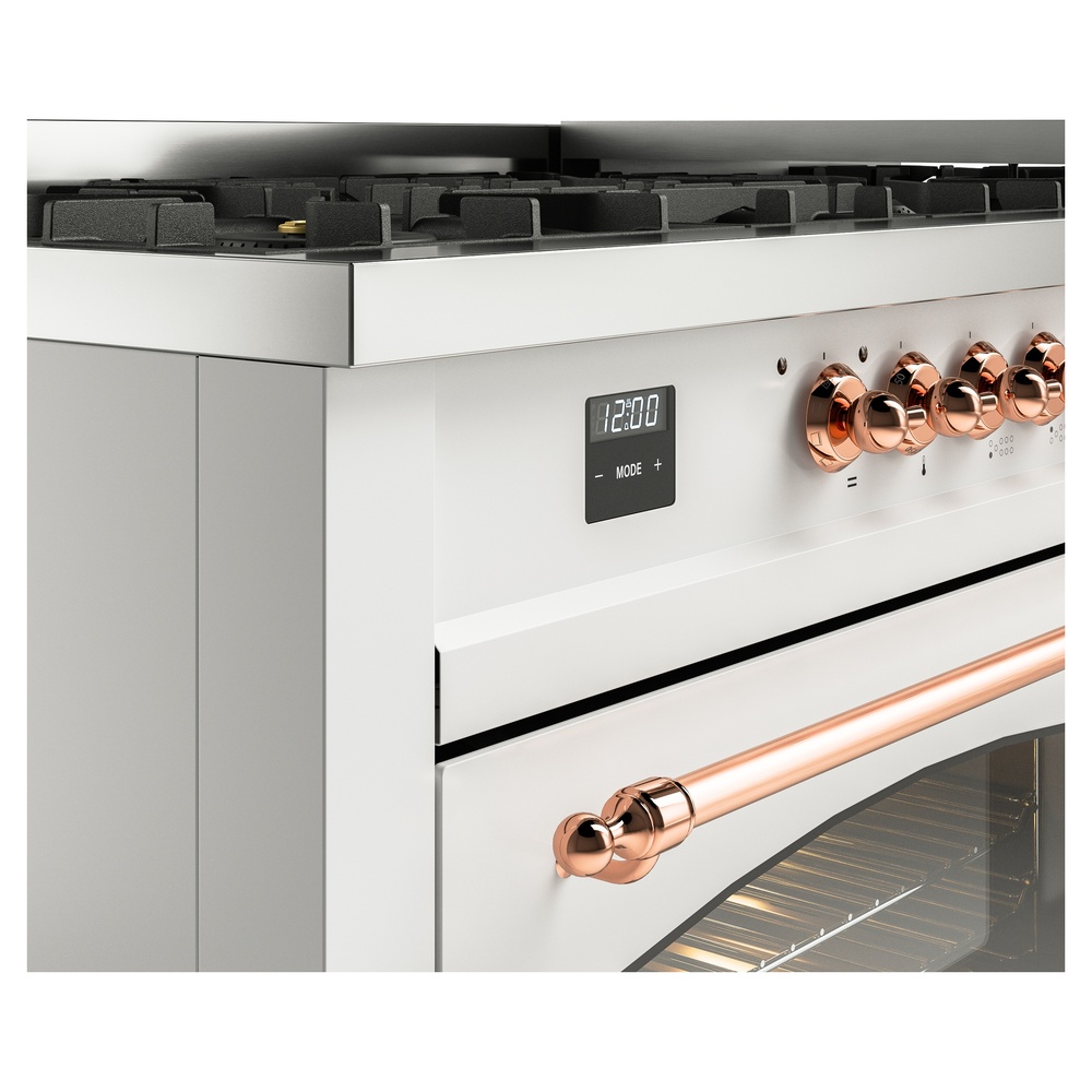 ILVE UP60FNMPWHPLP Nostalgie II 60" Dual Fuel Range, details