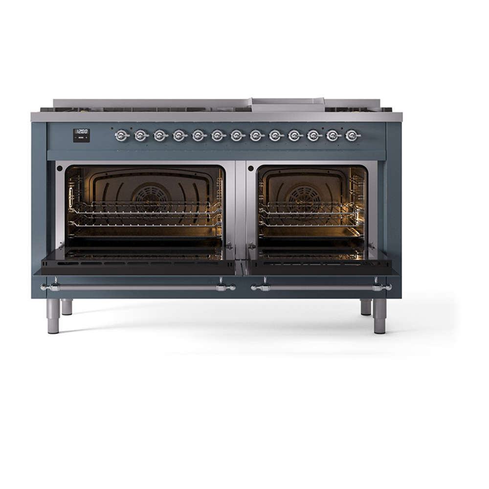 ILVE_UP60FQNMPBGCLP_Nostalgie_II_Dual_Fuel_Range_oven_door_opened