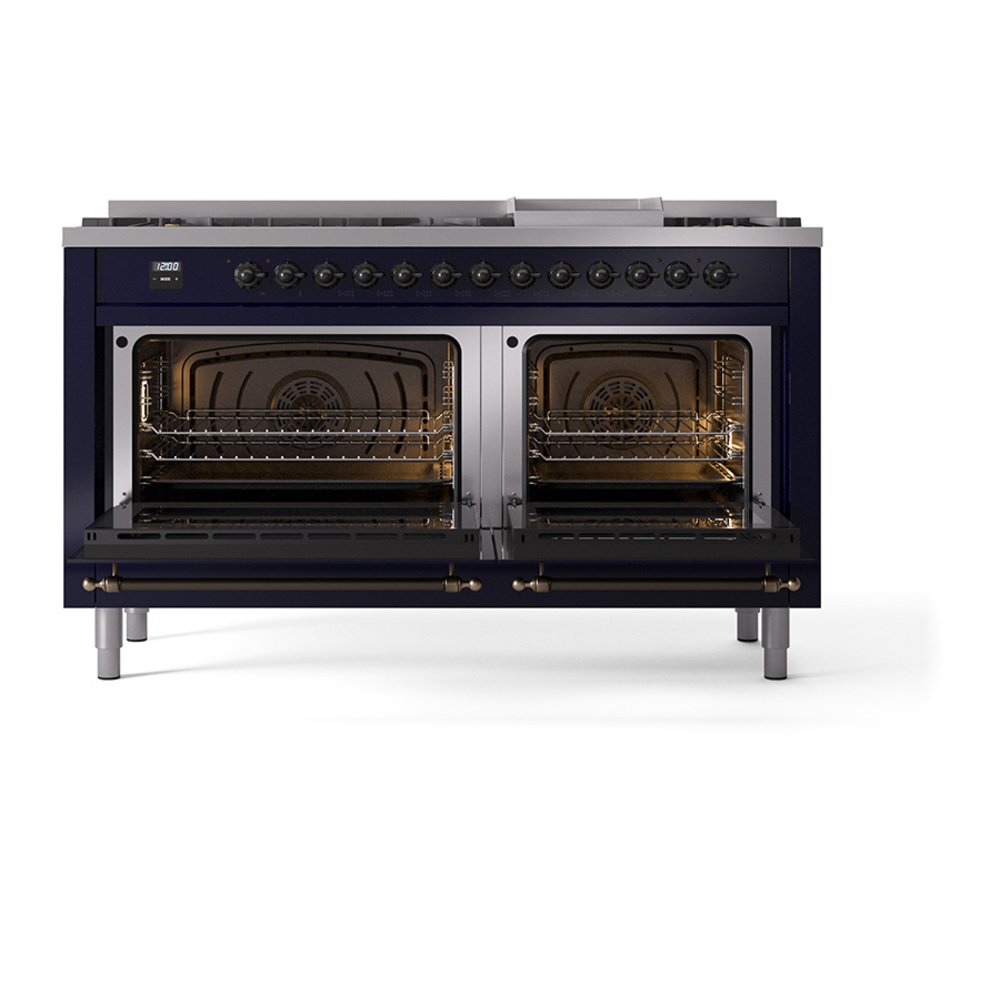 ILVE_UP60FQNMPMBBLP_Nostalgie_II_Dual_Fuel_Range_oven_door_opened