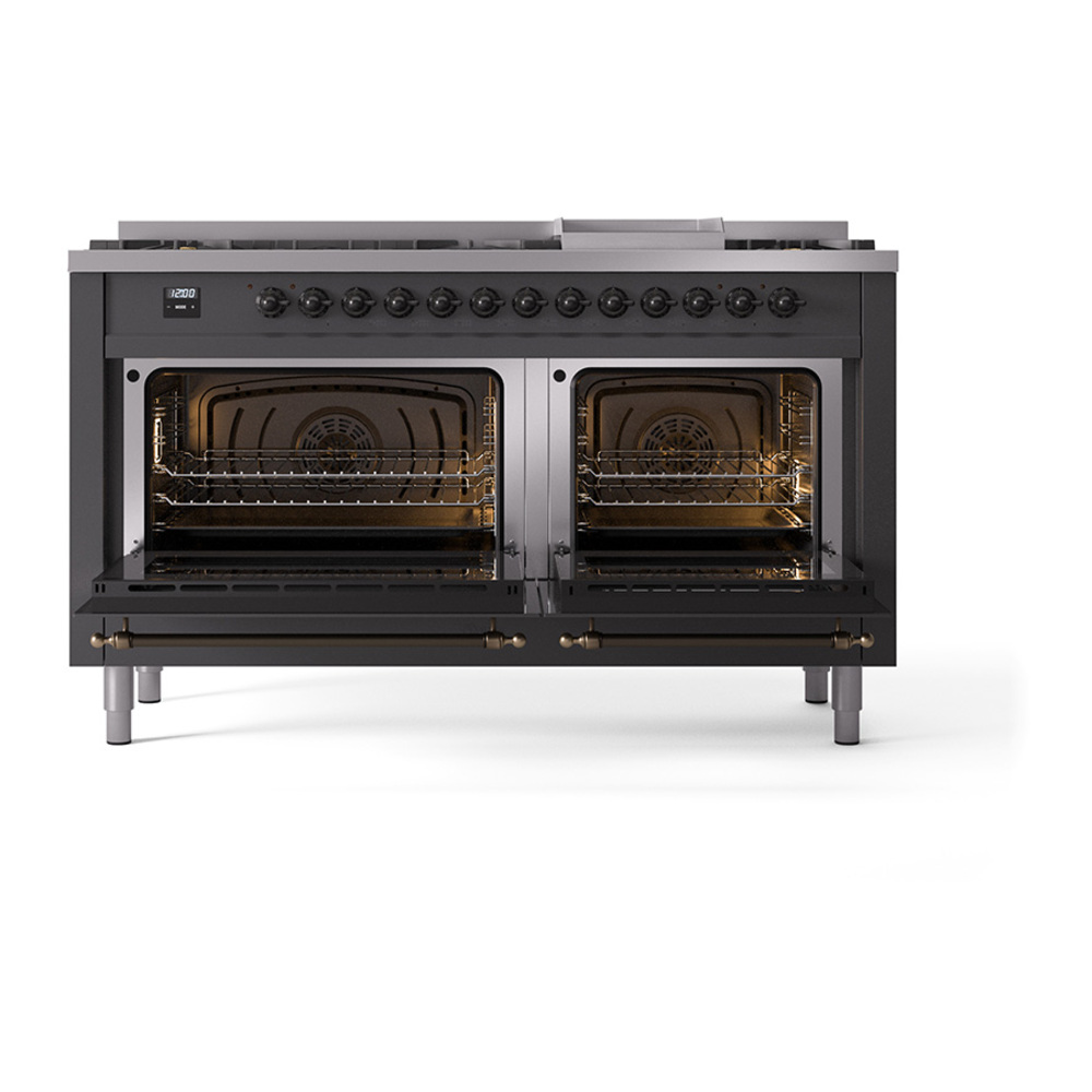 ILVE_UP60FQNMPMGBLP_Nostalgie_II_Dual_Fuel_Range_oven_door_opened