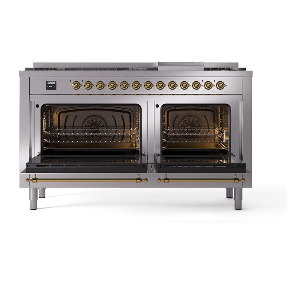 ILVE_UP60FQNMPSSGLP_Nostalgie_II_Dual_Fuel_Range_oven_door_opened